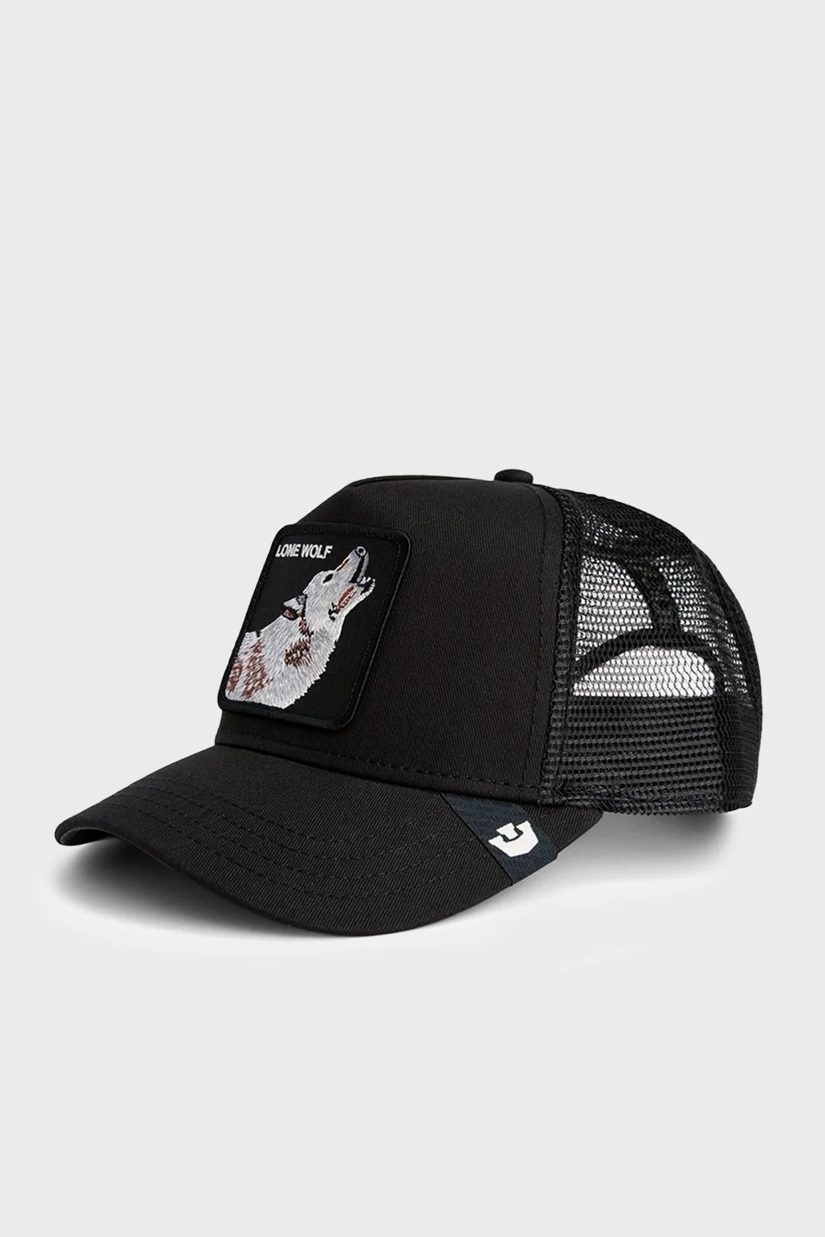 Goorin Bros Wolf Animal Figürlü File Detaylı Unisex Şapka 1012449 Siyah - 1