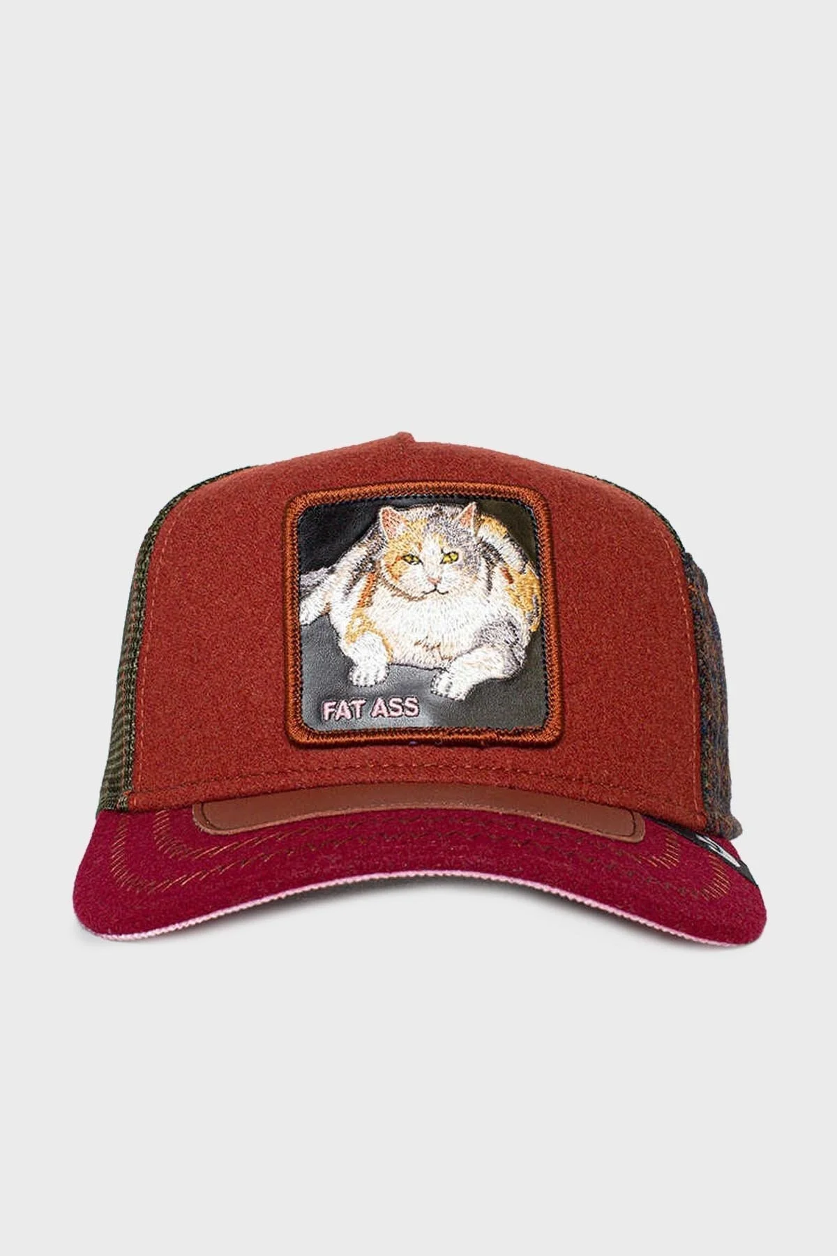 Goorin Bross Freshman Fifteen File Desenli Animal Figürlü Unisex Şapka 1010741 BORDO-HAKİ - 1