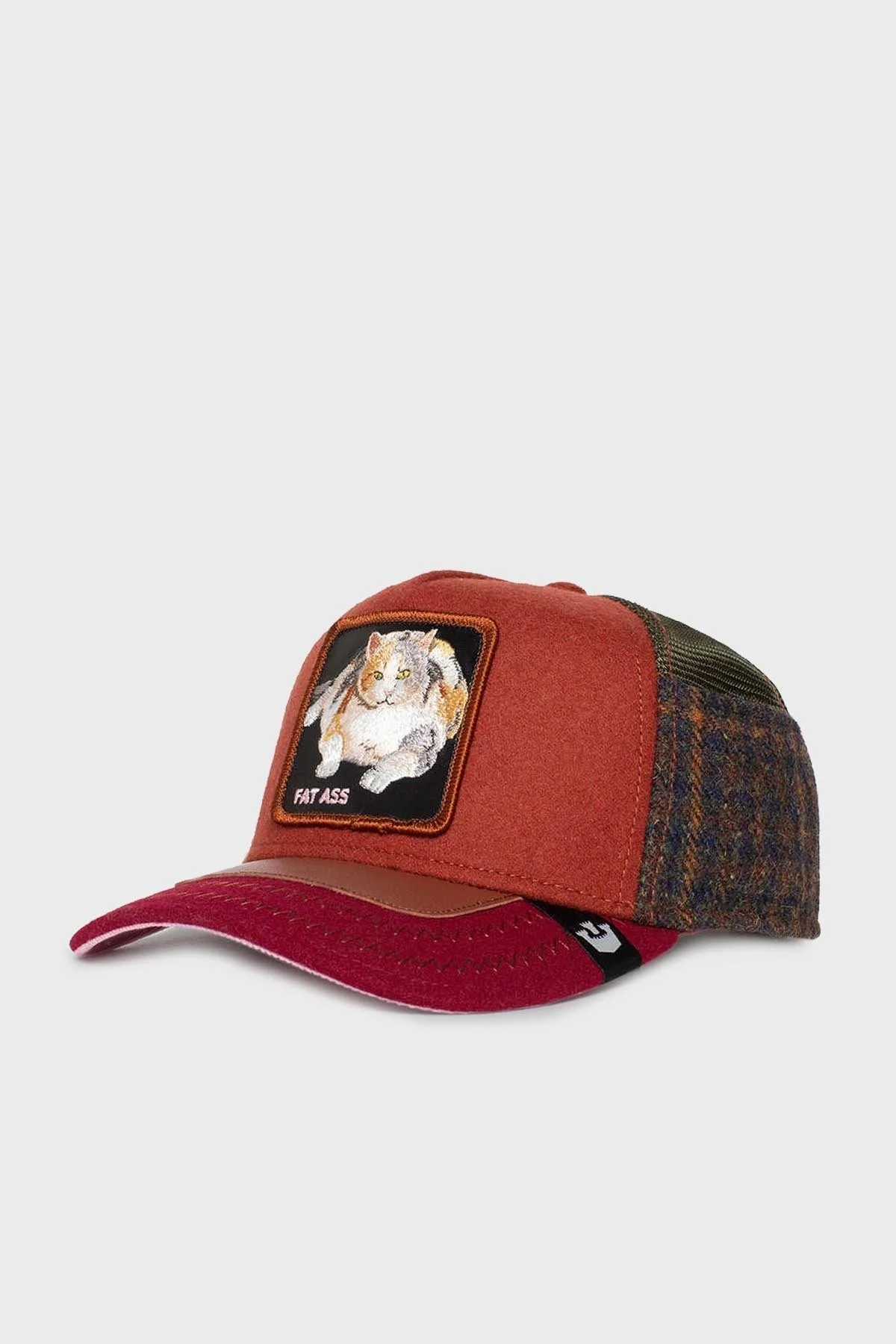 Goorin Bross Freshman Fifteen File Desenli Animal Figürlü Unisex Şapka 1010741 BORDO-HAKİ - 2