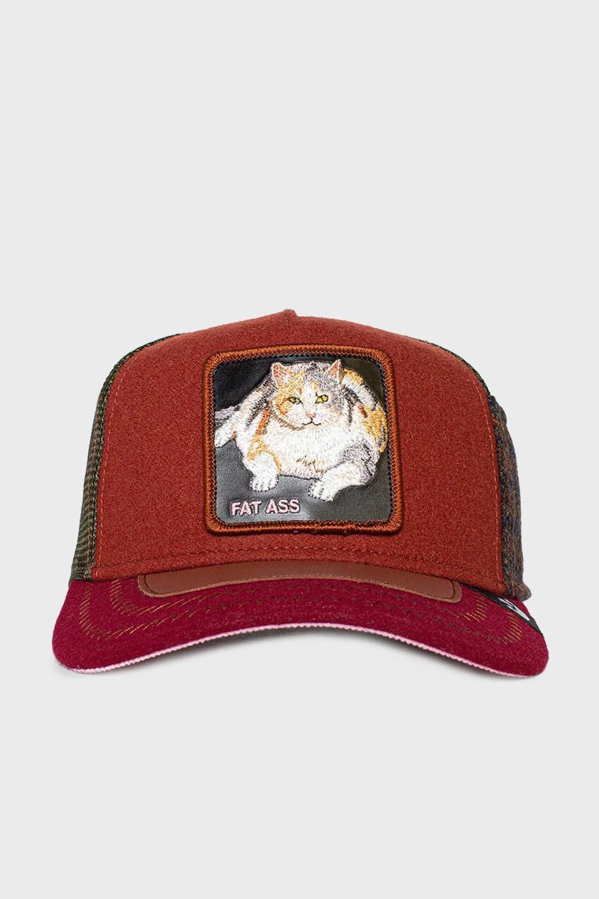 Goorin Bross Freshman Fifteen File Desenli Animal Figürlü Unisex Şapka 1010741 BORDO-HAKİ - 1