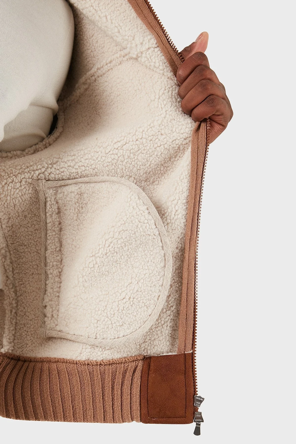 Gran Sasso % 100 Yün Regular Fit Dik Yaka Erkek Ceket 78148 58000 190 TABA - 5