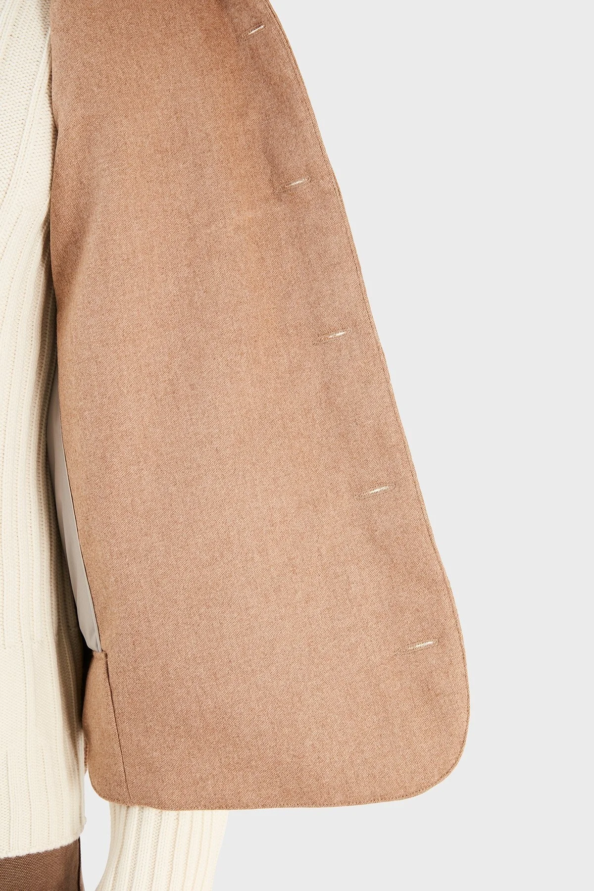 Gran Sasso Kapüşonlu Cepli Yünlü Erkek Yelek 23192 51303 116 SÜTLÜ KAHVE - 7