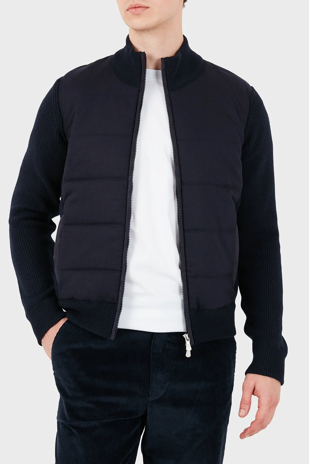 Gran Sasso Regular Fit Dik Yaka Erkek Ceket 23145 25019 598 Lacivert - 1