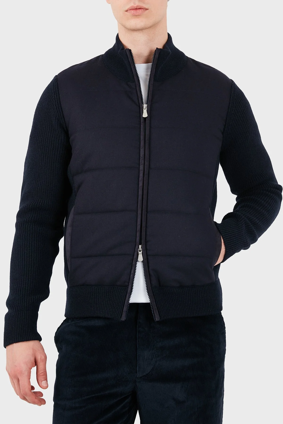 Gran Sasso Regular Fit Dik Yaka Erkek Ceket 23145 25019 598 Lacivert - 3