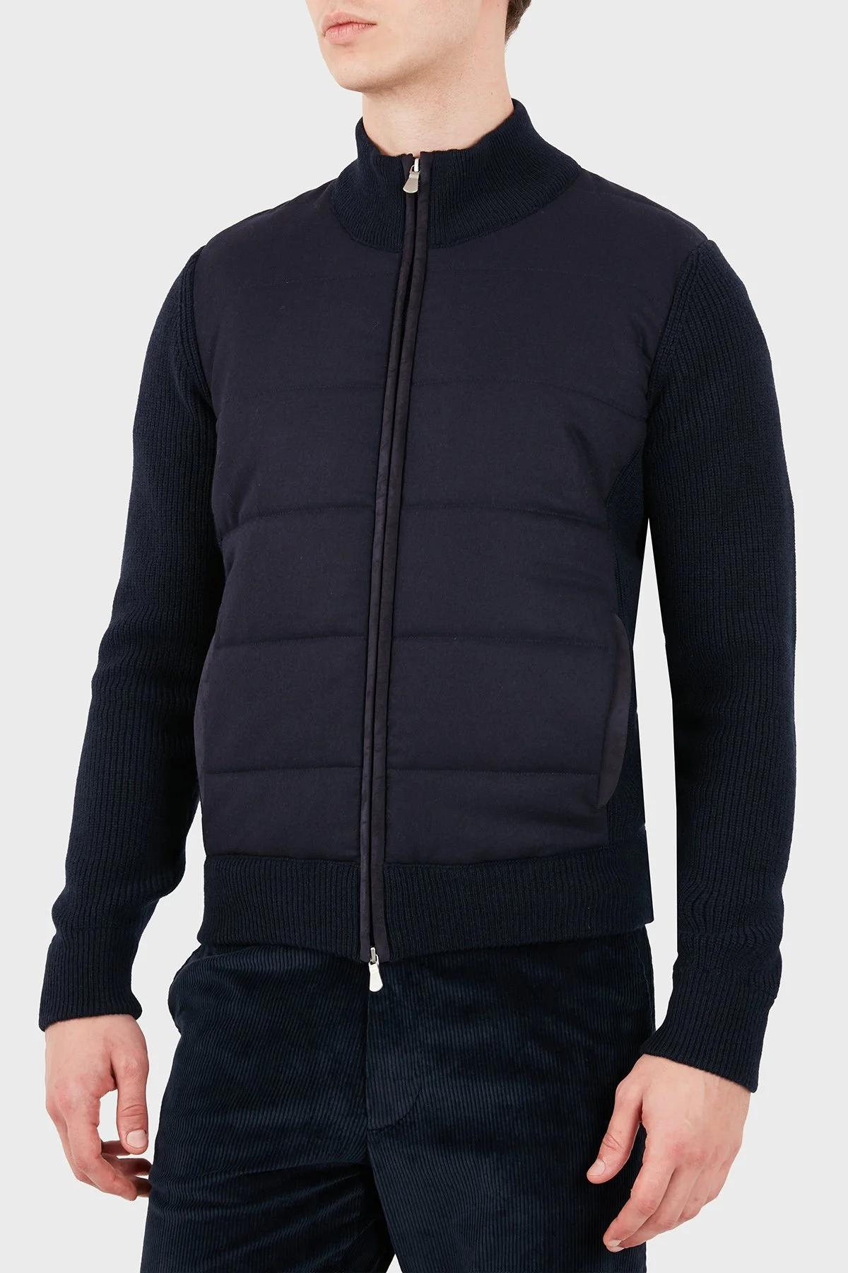 Gran Sasso Regular Fit Dik Yaka Erkek Ceket 23145 25019 598 Lacivert - 4