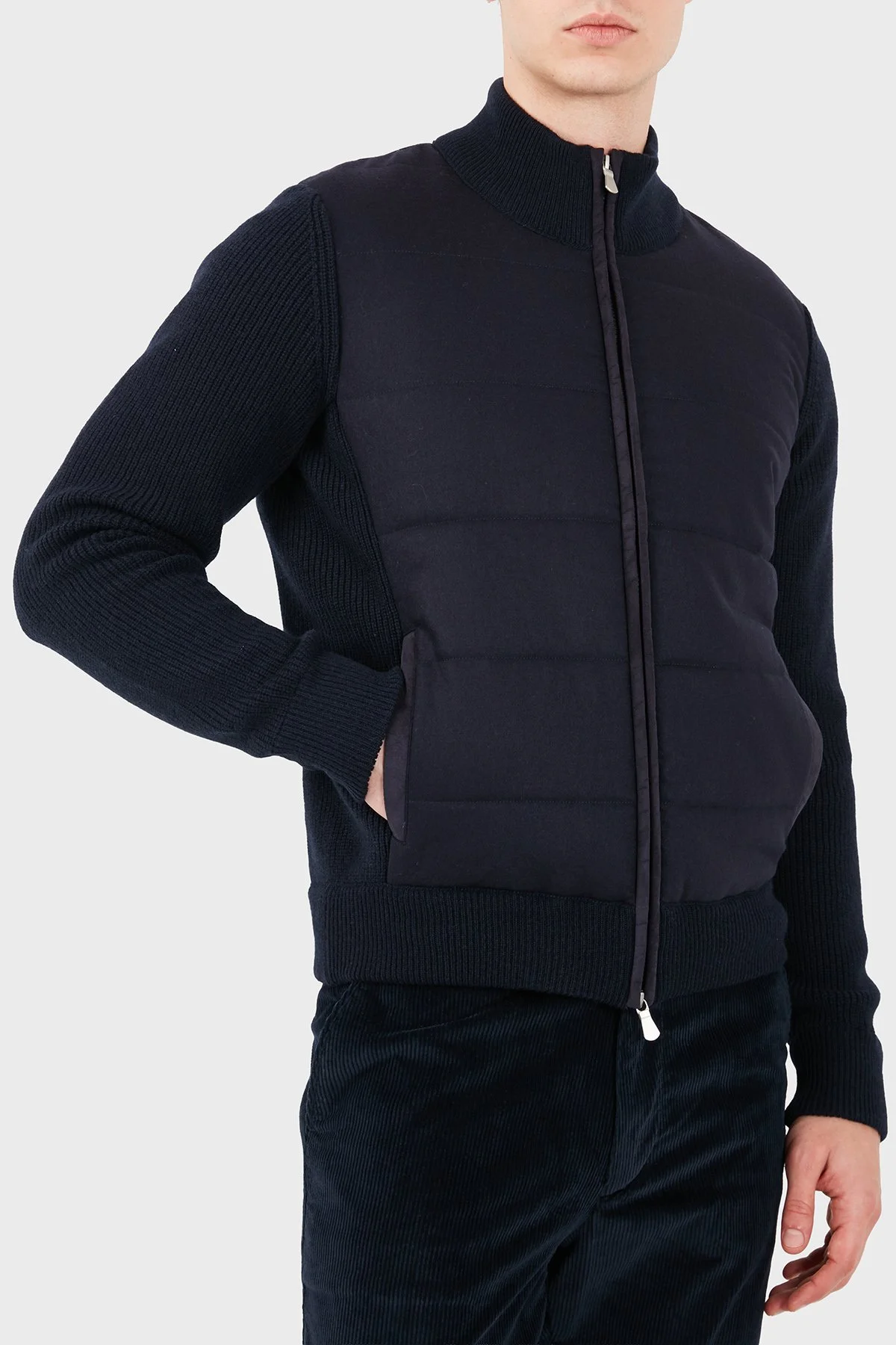 Gran Sasso Regular Fit Dik Yaka Erkek Ceket 23145 25019 598 Lacivert - 5