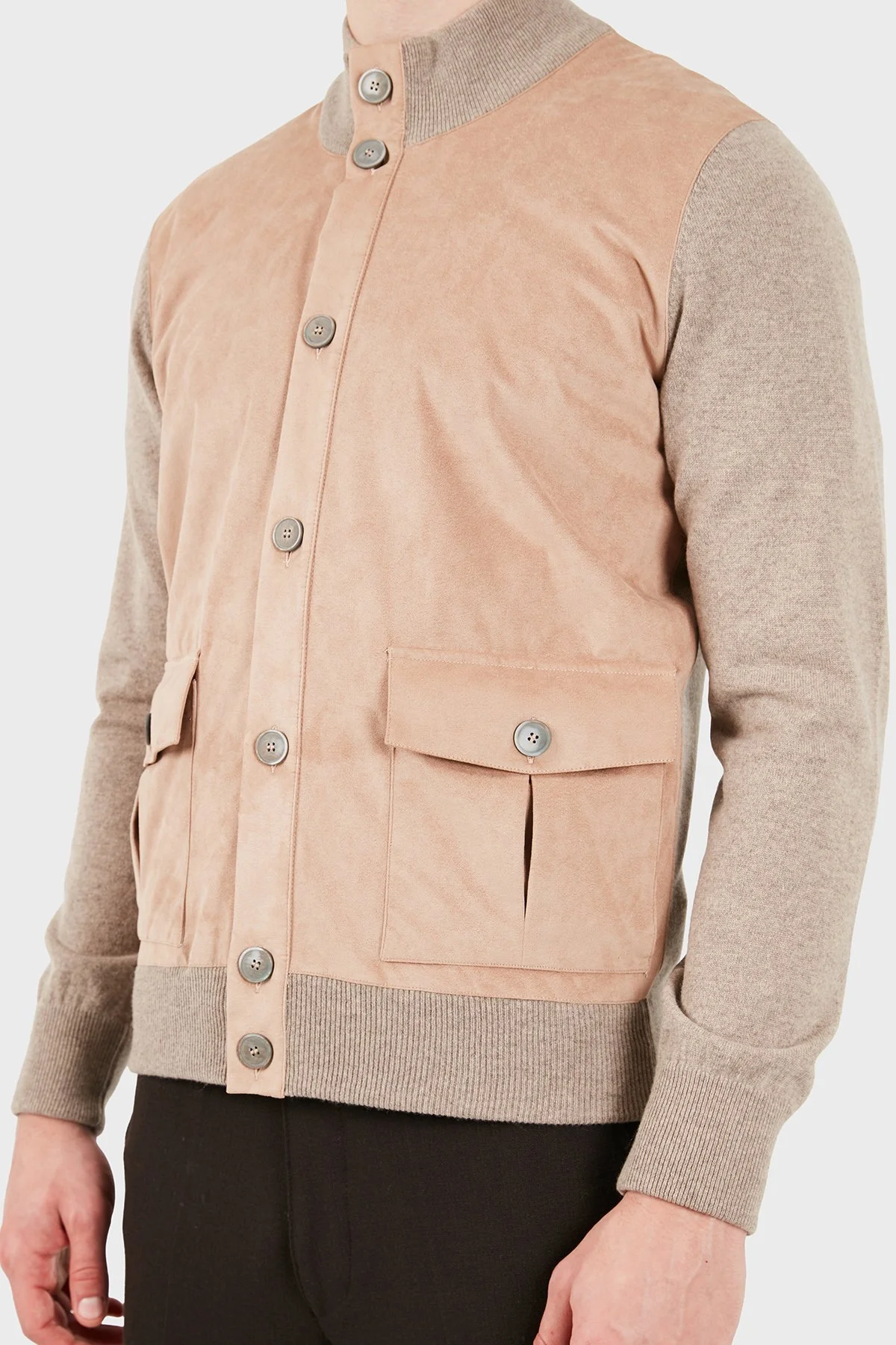 Gran Sasso Regular Fit Dik Yaka Erkek Ceket 57149 19649 030 Vizon - 5