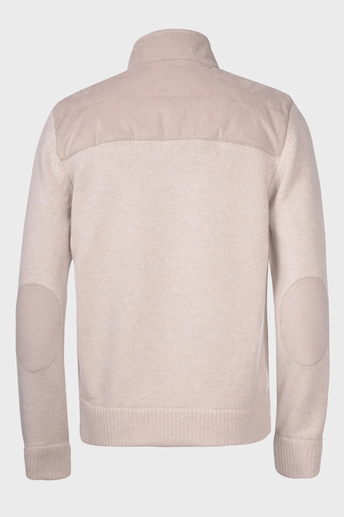 Gran Sasso Yünlü Dik Yaka Süet Görünümlü Triko Erkek Mont 13130 25032 054 TAŞ - 3