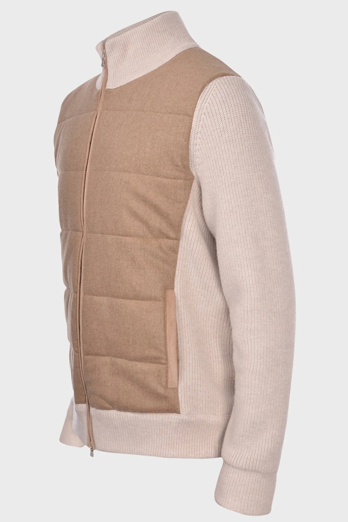 Gran Sasso Yünlü Dik Yaka Triko Erkek Mont 23145 25019 054 KAHVE - 2