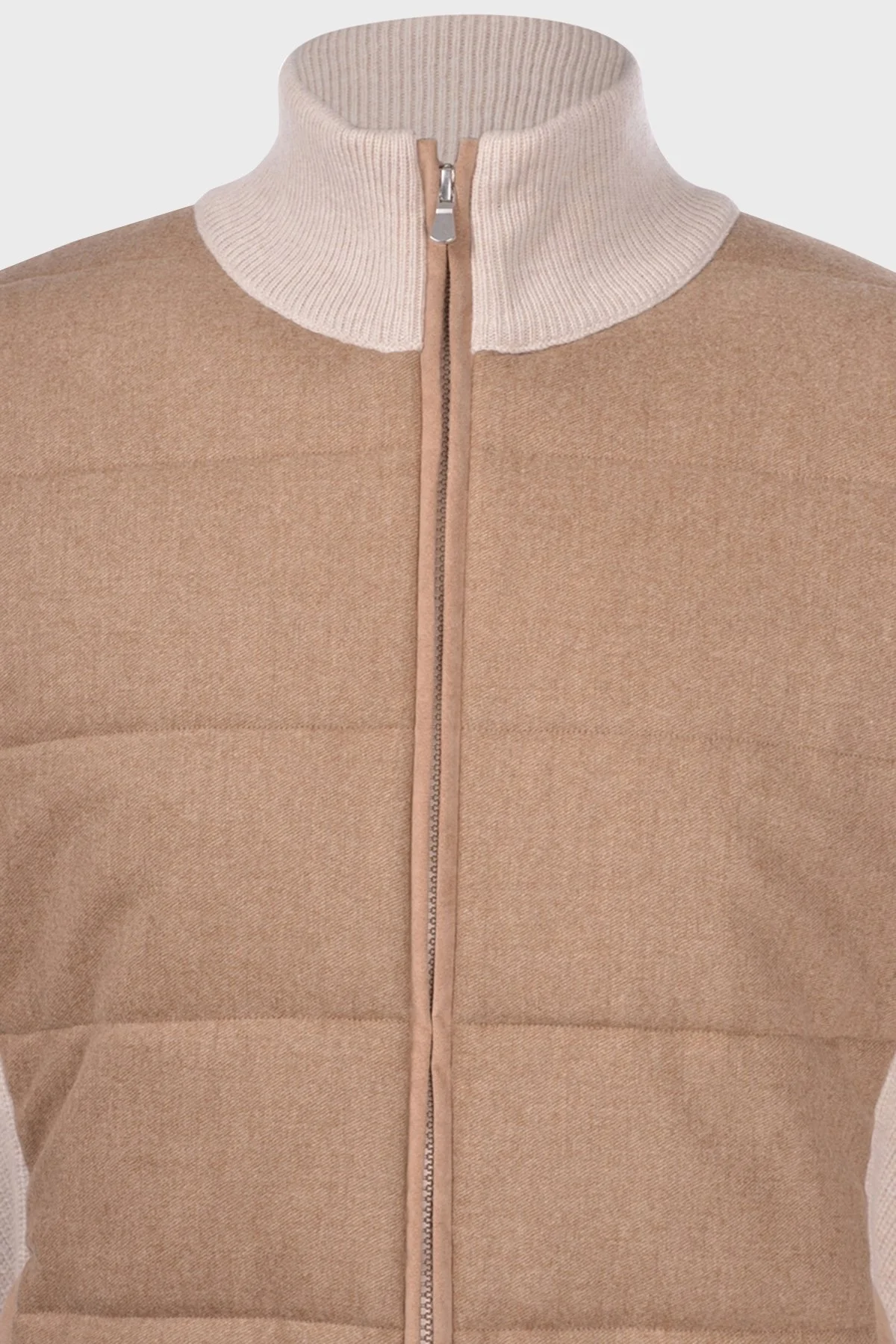 Gran Sasso Yünlü Dik Yaka Triko Erkek Mont 23145 25019 054 KAHVE - 5