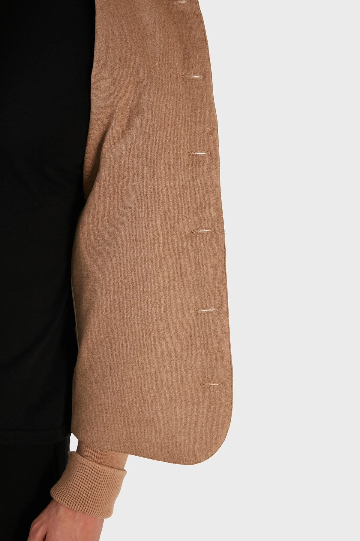 Gran Sasso Yünlü Düğmeli Çıkarılabilir Kapüşonlu Erkek Mont 23191 51303 116 BEJ - 4