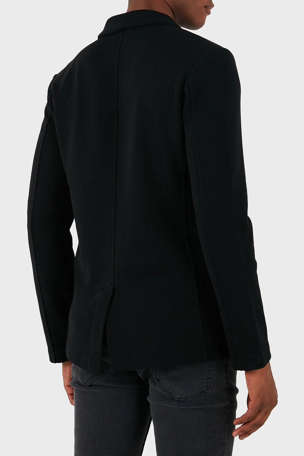 Gran Sasso Yünlü İç Katmanlı Dik Yaka Blazer Erkek Ceket 57199 24616 099 SİYAH - 6