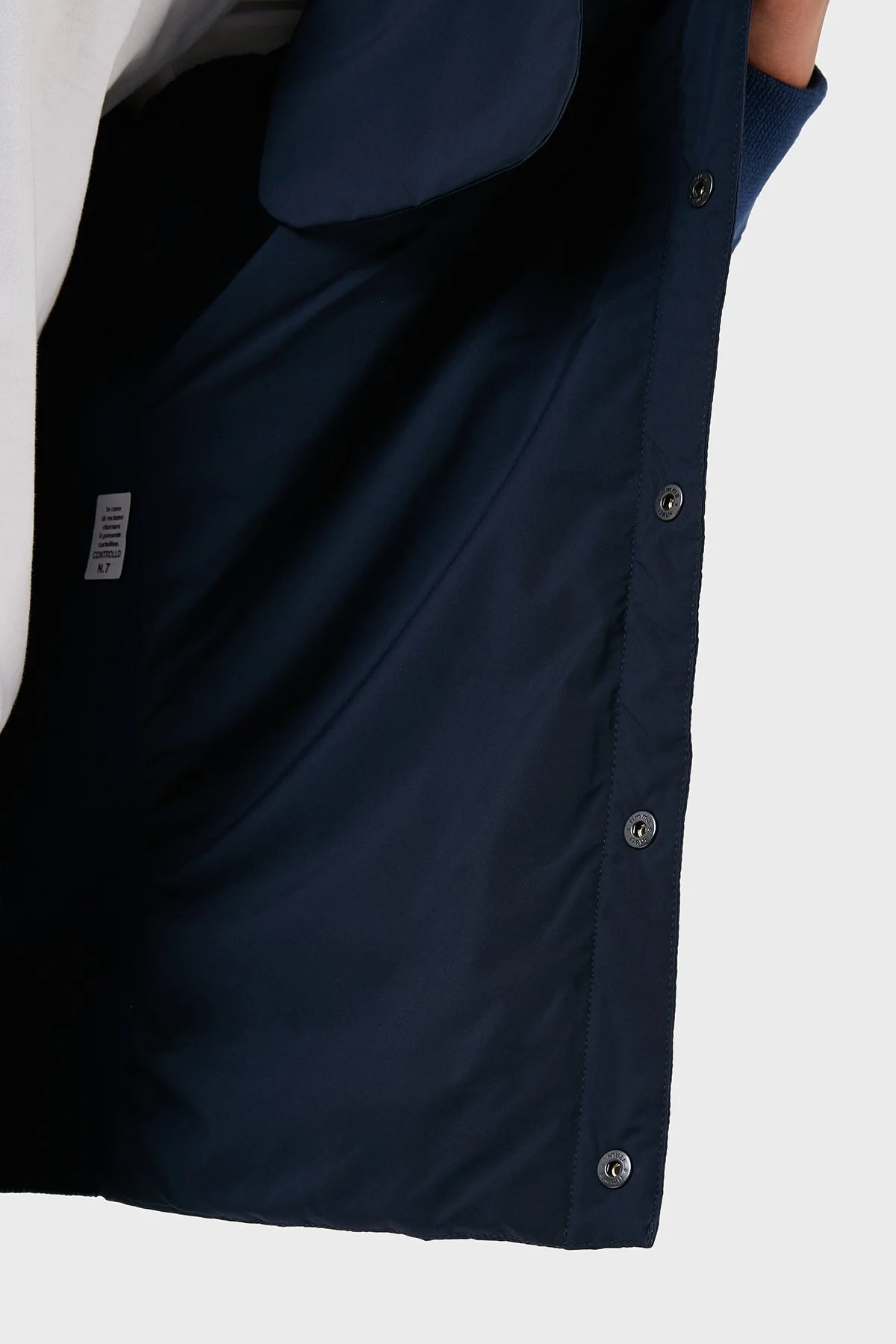 Gran Sasso Yünlü Kapitone Erkek Gömlek Ceket 57129 69315 595 LACİVERT - 4