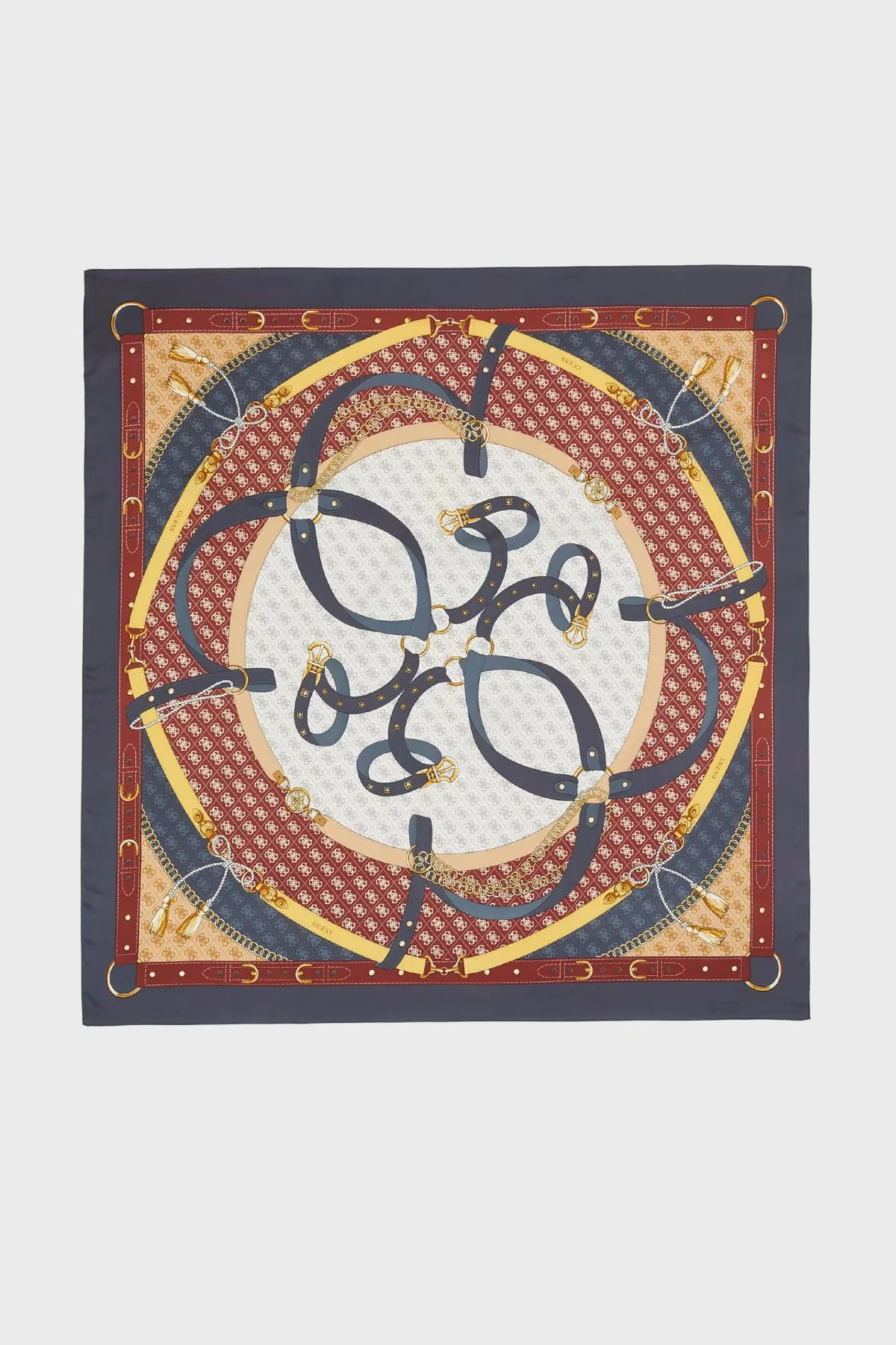 Guess 120 x 120 cm Desenli AW5343POL03 Bayan Şal AW5343 POL03 BLU LACİVERT - 1