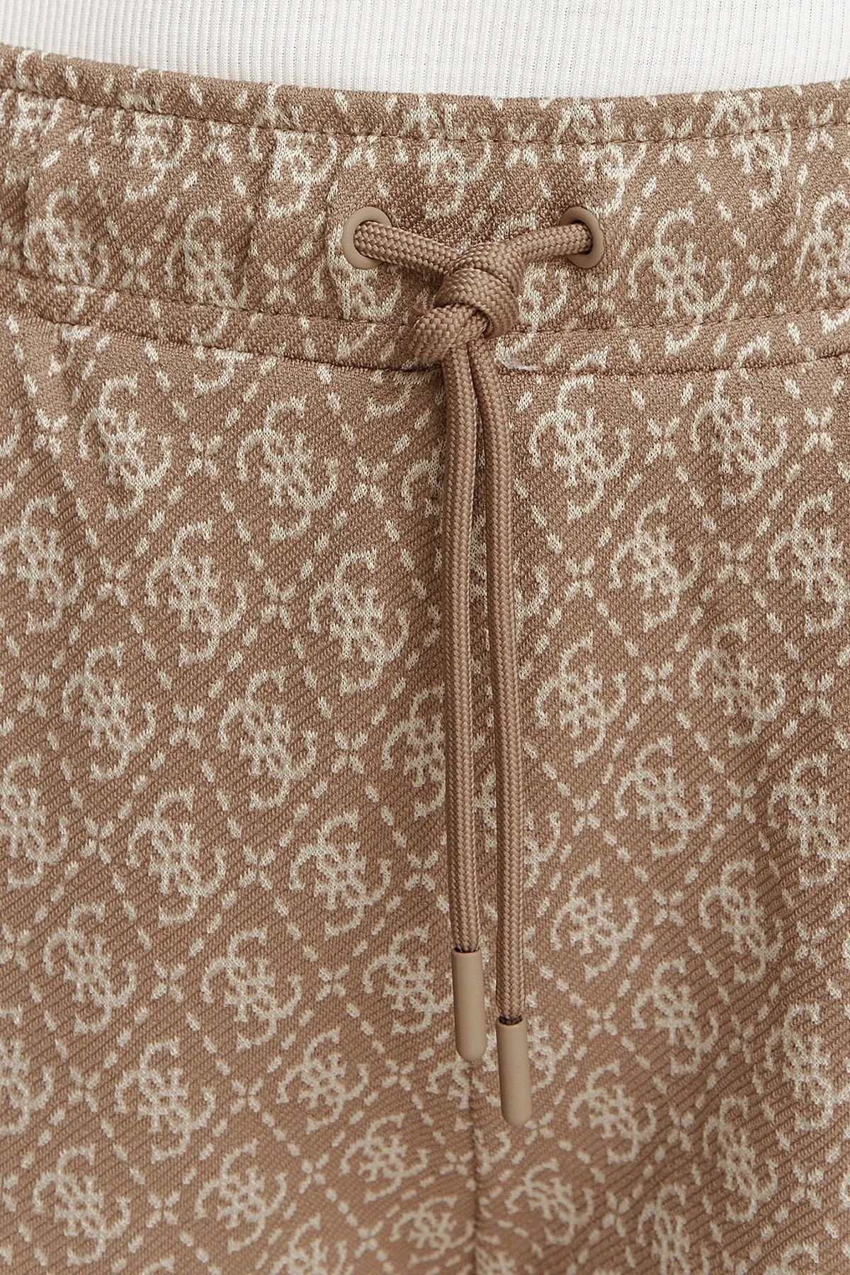 Guess 4G Allover Jacquard V6YB27K5181 Kadın Pantolon V6YB27 K5181 FNNI Kahve - 5