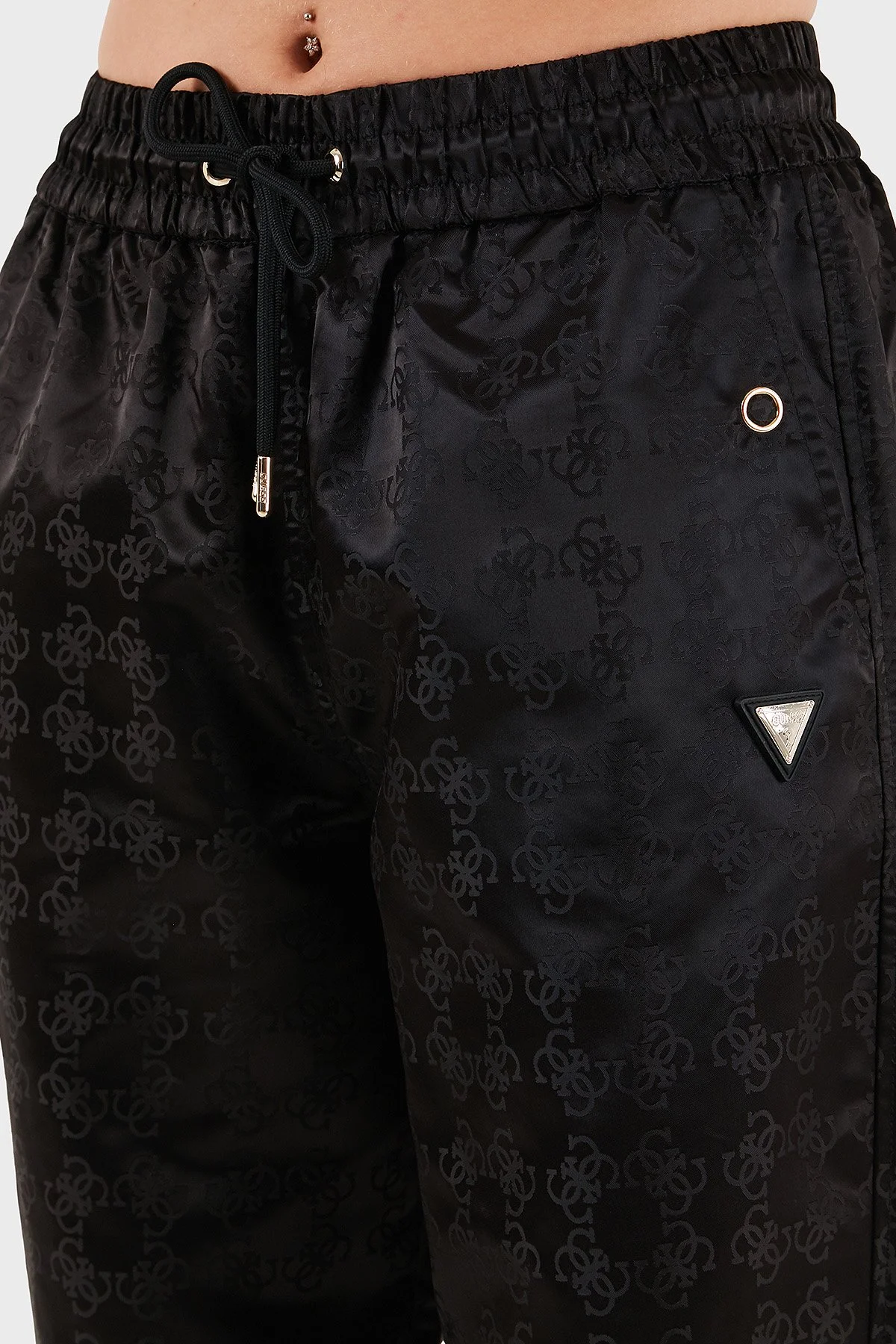 Guess 4G Aop Jakarlı Regular Fit Normal Bel Jogger V5YB14WHFU0 Bayan Pantolon V5YB14 WHFU0 FJ4Q SİYAH - 6