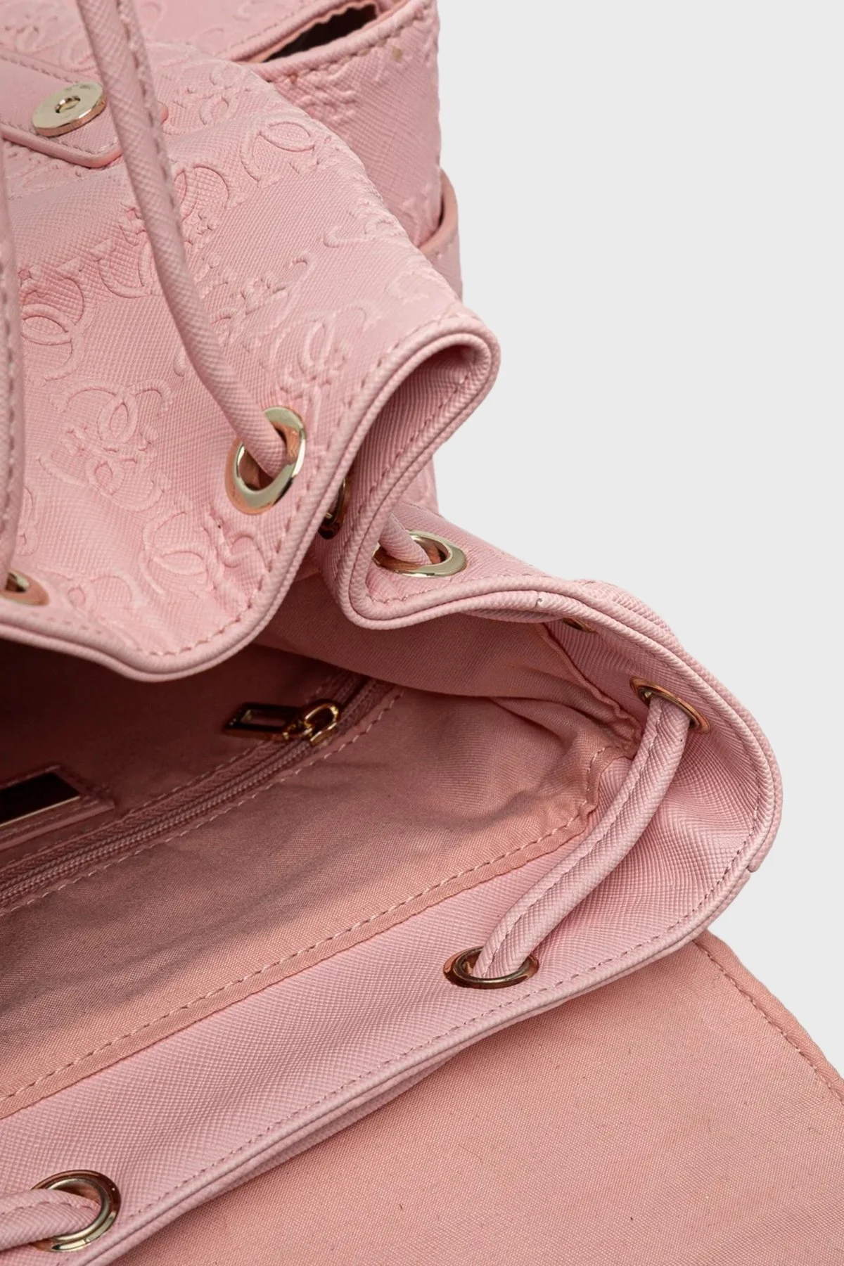 Guess 4G Embossed Kabartma Logolu Ayarlanabilir Askılı V5RZ05WGZ00 Bayan Sırt Çantası V5RZ05 WGZ00 G66B PEMBE - 5