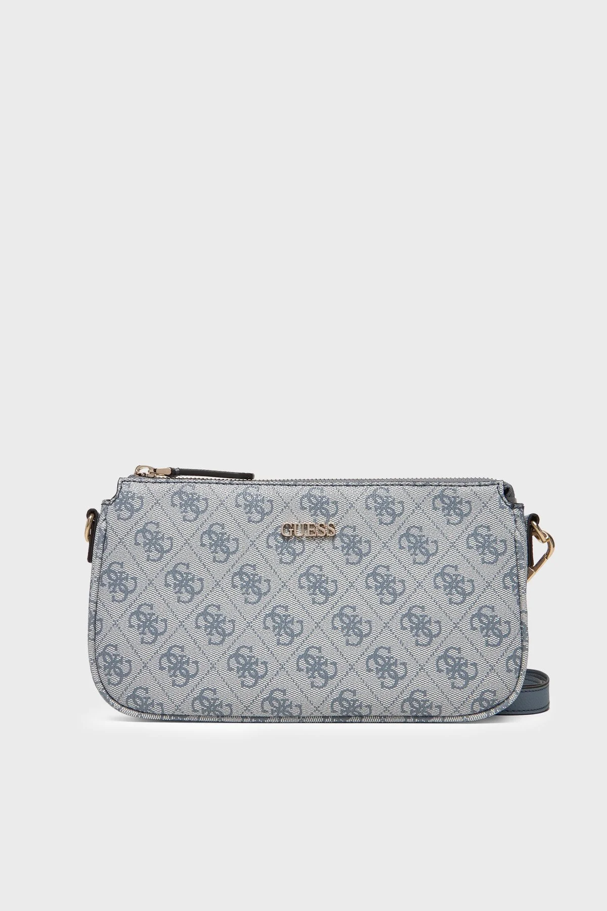 Guess 4G Logo Baskılı Çıkarılabilir Askılı Mini HWBG9672710 Kadın Çanta HWBG96 72710 BNN MAVİ - 3