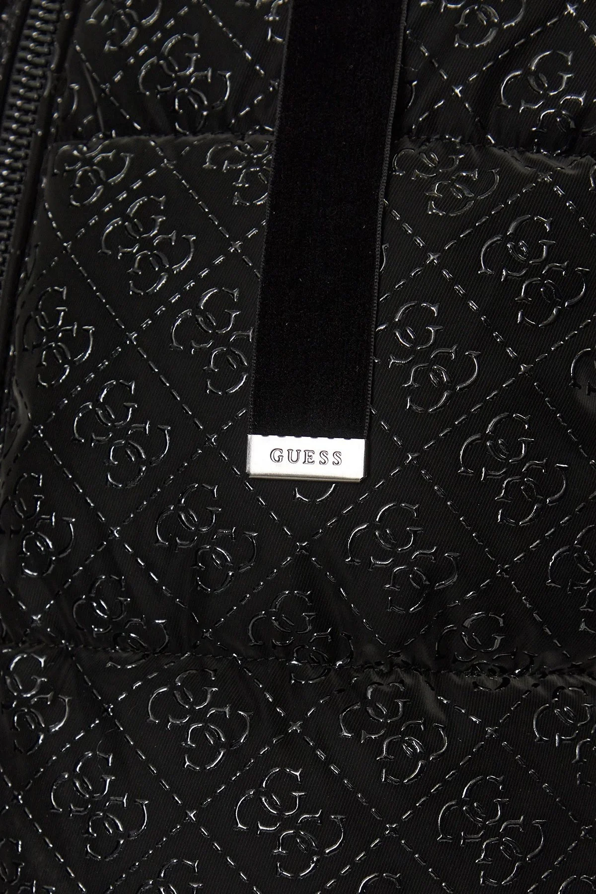 Guess 4G Logo Su İtici Rüzgar Geçirmez Kapüşonlu Şişme Bayan Mont W3BL22WFQU0 JBLK SİYAH - 5