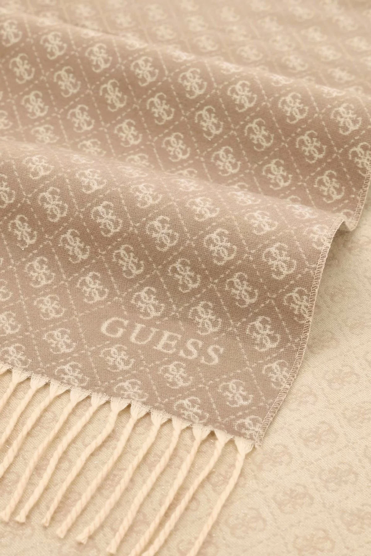 Guess 4G Logolu 60 x 190 cm AW5663VIS03 Kadın Şal AW5663 VIS03 TMU Bej - 3
