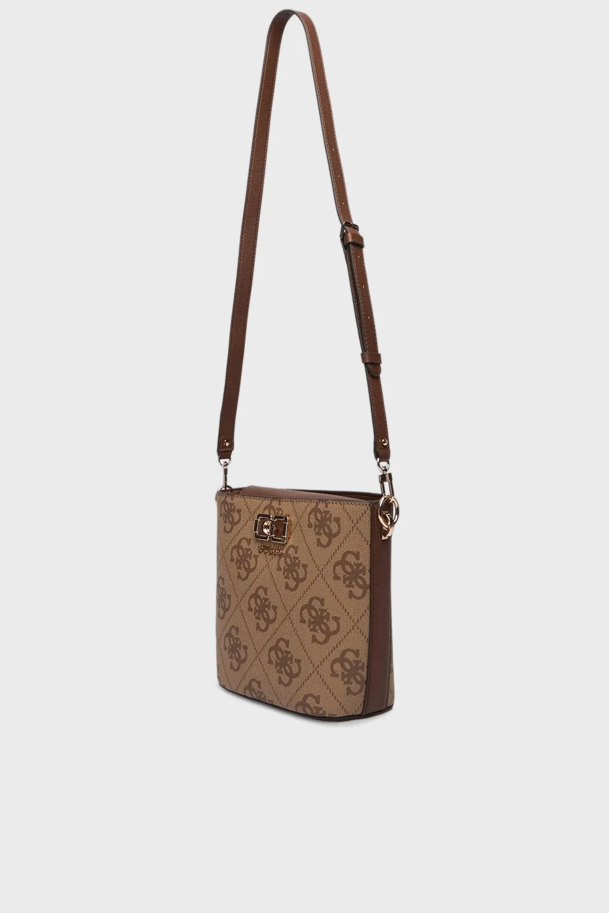 Guess 4G Logolu Çıkarılabilir Askılı HWOS9901010 Bayan Çanta HWOS99 01010 LGW KAHVE - 7