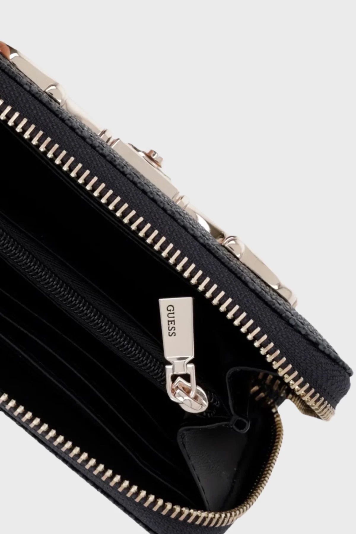 Guess 4G Logolu Fermuarlı SWOS9924140 Bayan Cüzdan SWOS99 24140 CLO ANTRASİT - 4