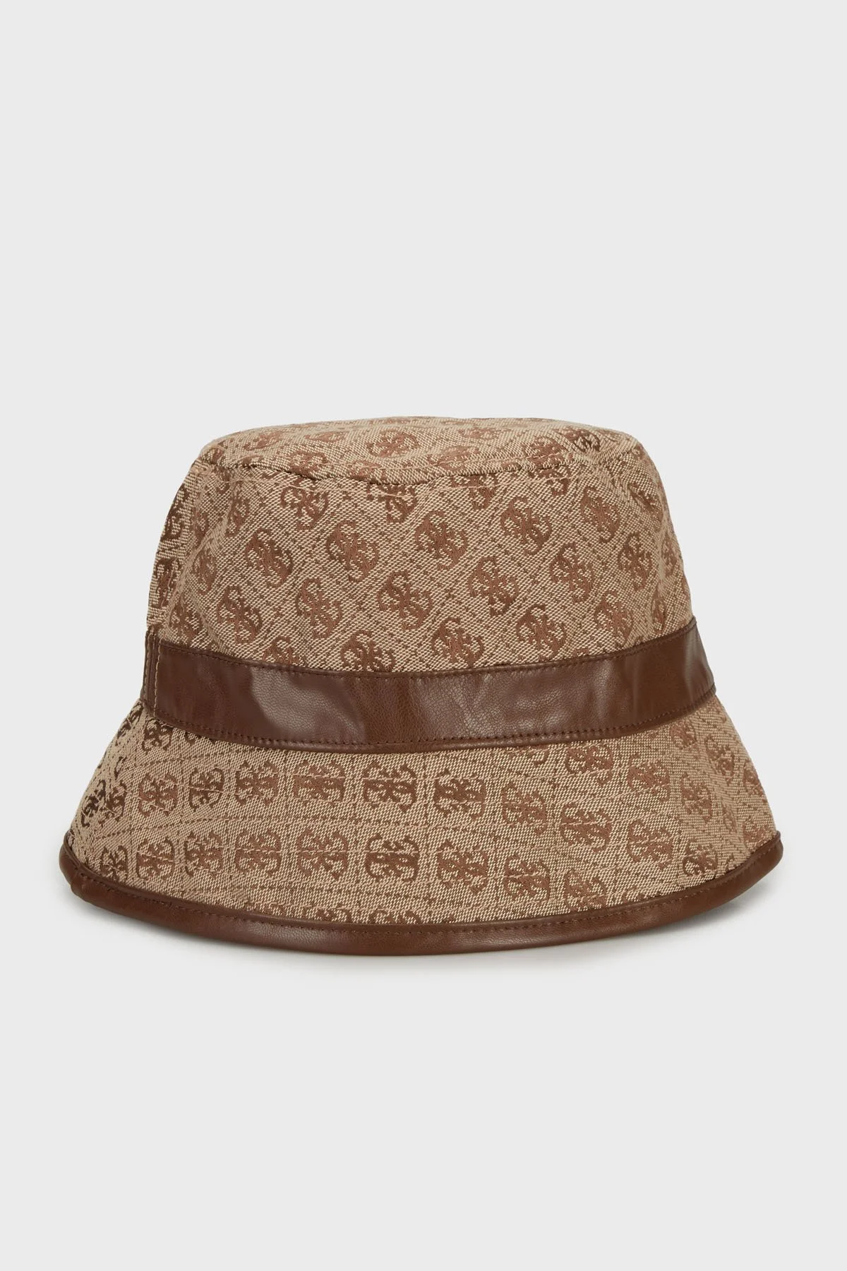 Guess 4G Logolu Kemer Detaylı Bucket Bayan Şapka AW5394 POL01 LTL KAHVE - 2