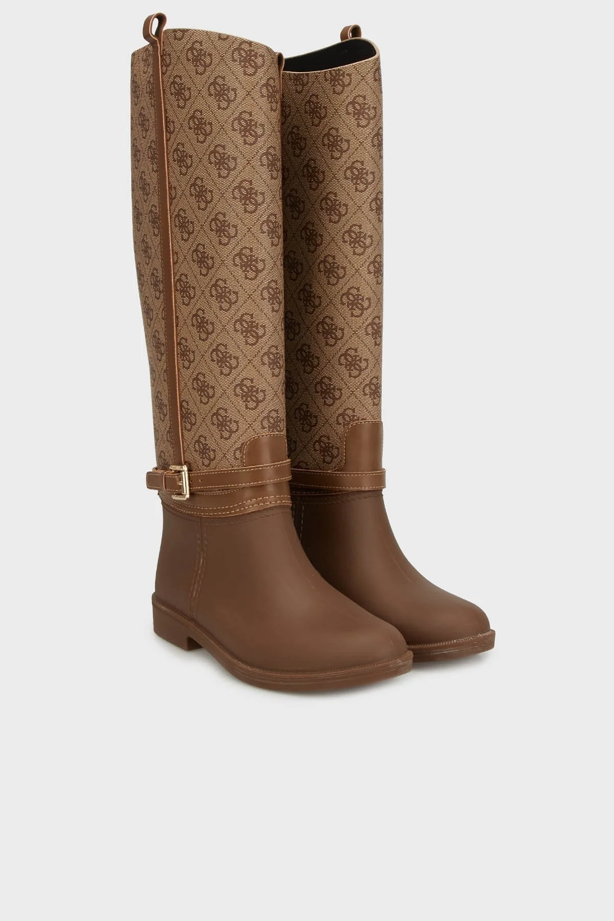 Guess 4G Logolu Kemerli FL7HORELE11 Bayan Çizme FL7HOR ELE11 BEIBR KAHVE-BEJ - 3