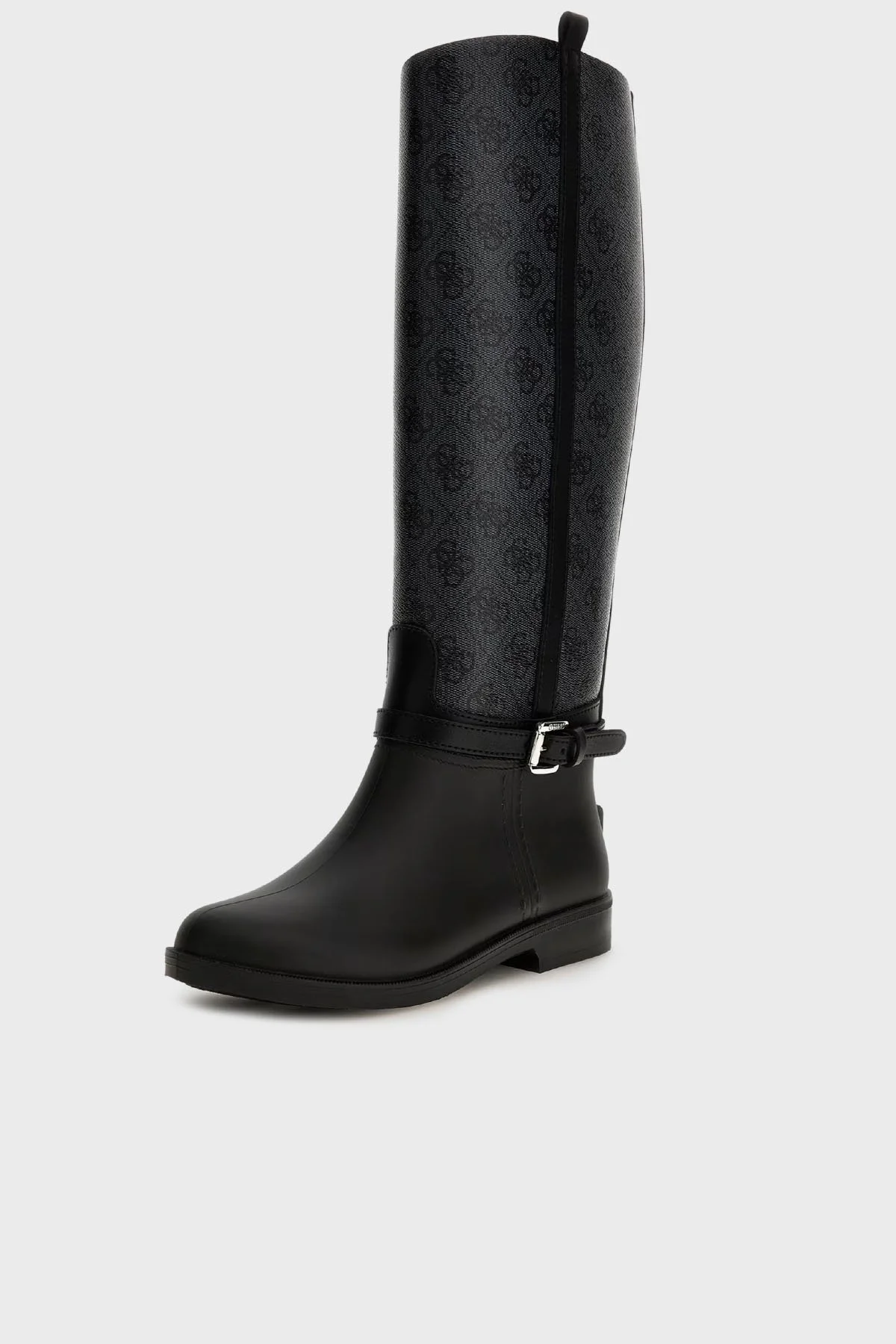 Guess 4G Logolu Kemerli FL7HORELE11 Bayan Çizme FL7HOR ELE11 BLACK SİYAH - 5