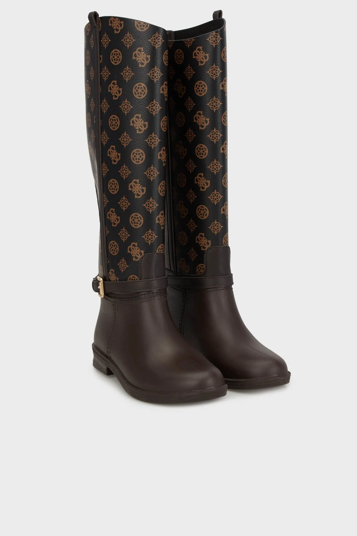 Guess 4G Logolu Kemerli FL7HORELE11 Bayan Çizme FL7HOR ELE11 BROCR KAHVE - 7