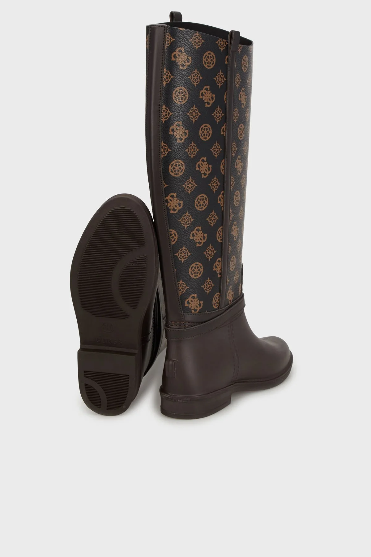 Guess 4G Logolu Kemerli FL7HORELE11 Bayan Çizme FL7HOR ELE11 BROCR KAHVE - 8