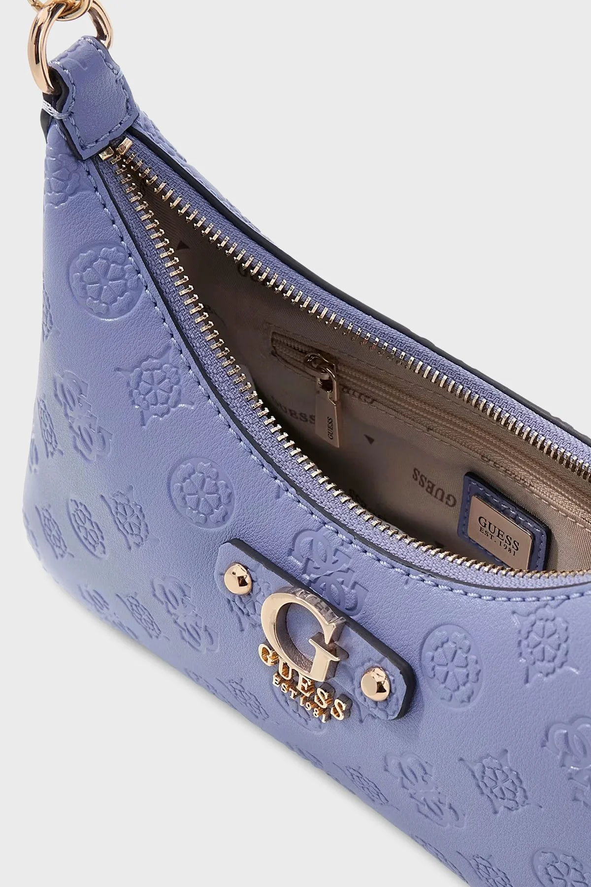 Guess 4G Logolu Omuz Askılı HWPD7602180 Bayan Çanta HWPD76 02180 GBL LİLA - 4