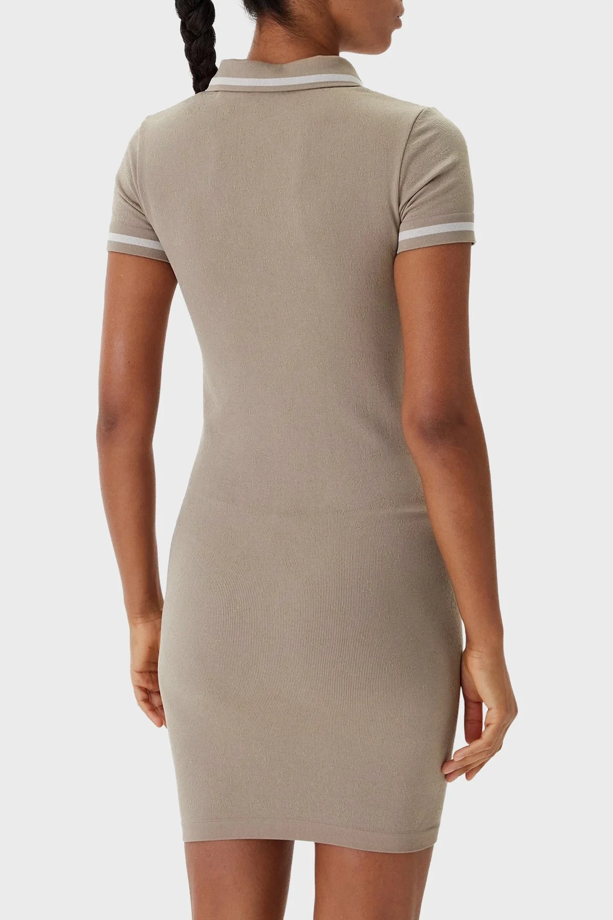 Guess 4G Logolu Slim Fit Polo Yaka Mini V6RK02Z4692 Bayan Elbise V6RK02 Z4692 FNL8 BEJ - 3