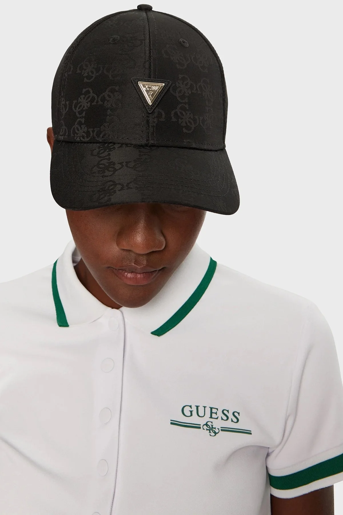 Guess 4G Logolu V4BZ00WGLV2 Bayan Şapka V4BZ00 WGLV2 FJ4Q SİYAH - 1