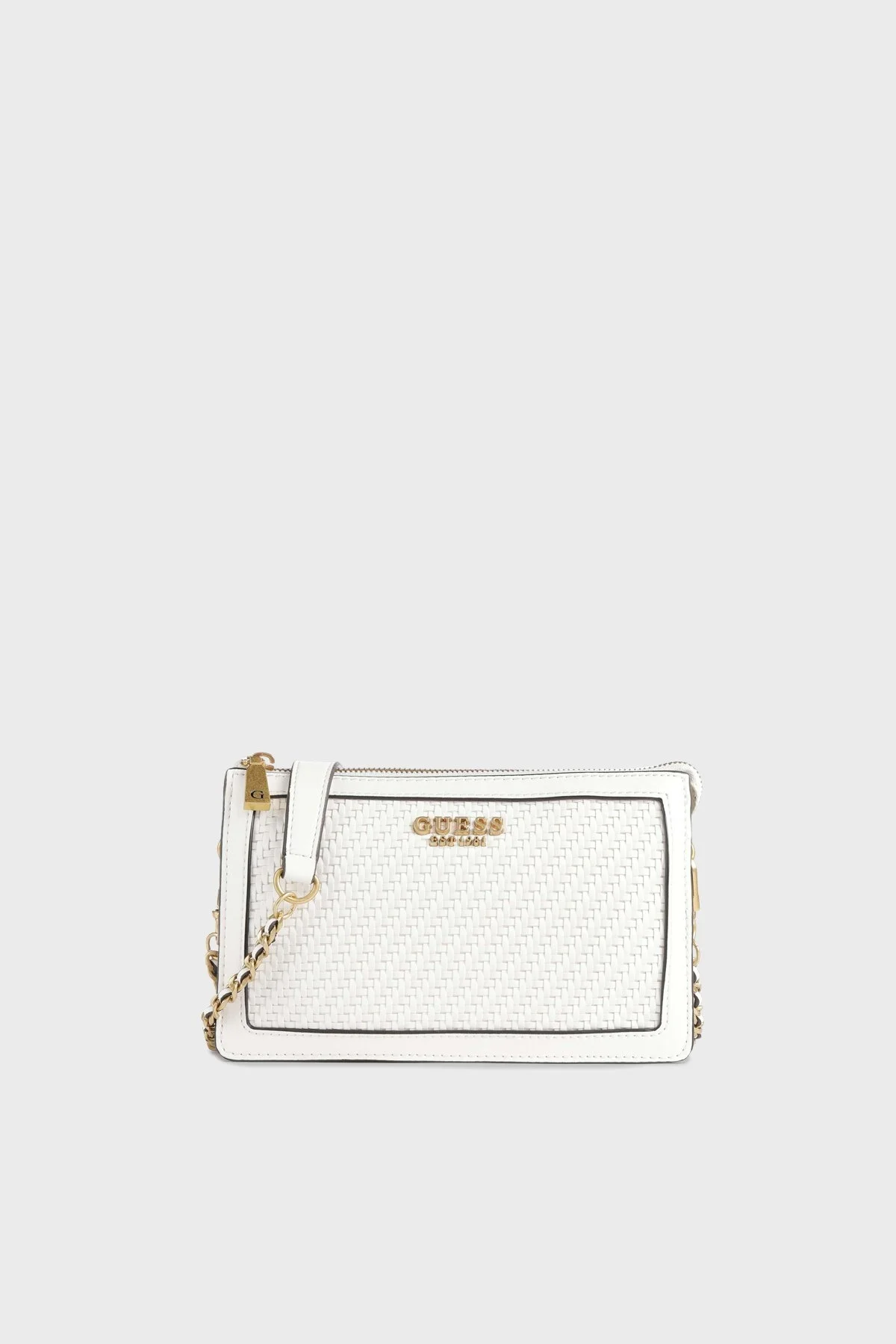 Guess Abey Fermuarlı Zincirli Omuz Askılı Bayan Çanta HWWA8558730 WHI BEYAZ - 1