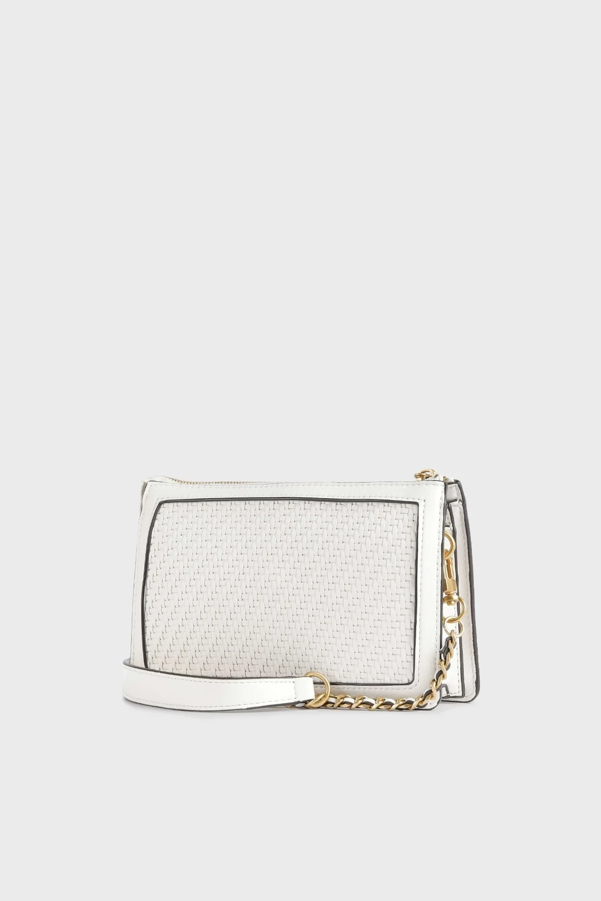 Guess Abey Fermuarlı Zincirli Omuz Askılı Bayan Çanta HWWA8558730 WHI BEYAZ - 2