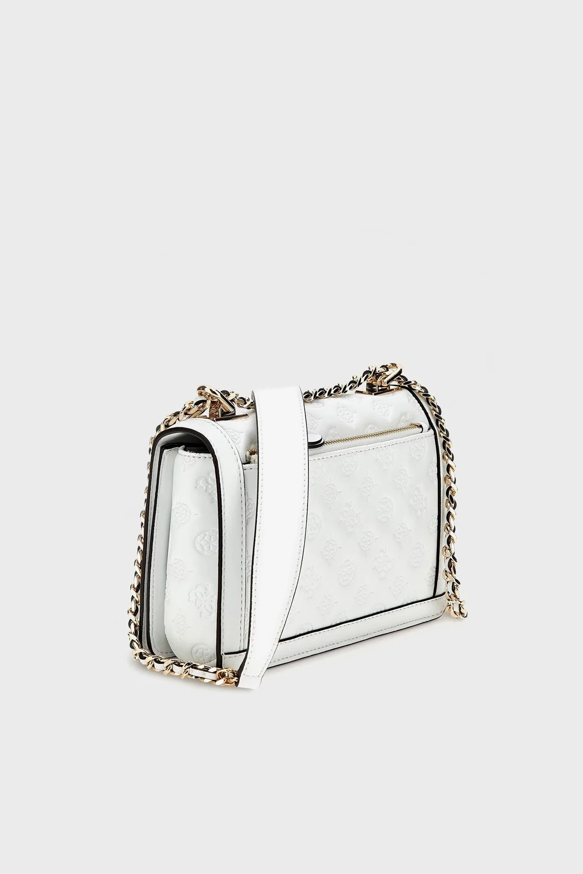 Guess Abey Kabartmalı Logolu Mini Omuz Bayan Çanta HWPD8558190 WHI BEYAZ - 4