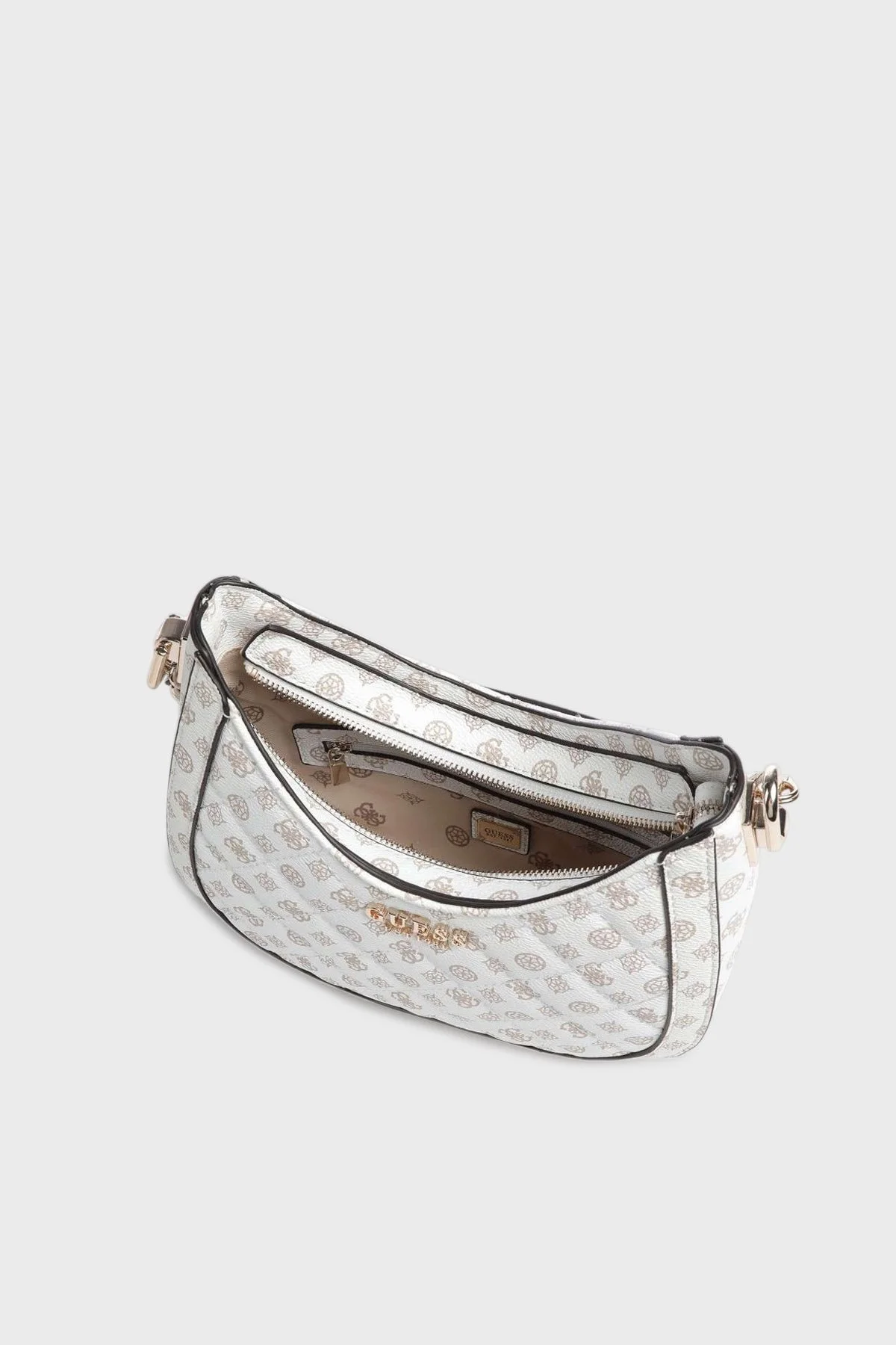 Guess Abey Logolu Zincir Askılı Bayan Çanta HWPG8558010 WLO BEYAZ - 4