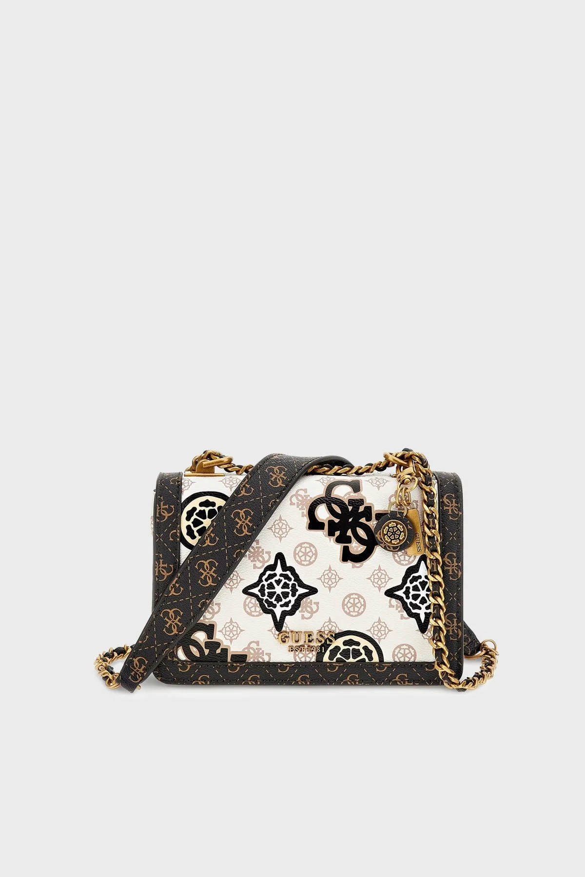 Guess Abey Logolu Zincir Askılı Bayan Çanta HWPP8558190 CRU KREM - 1