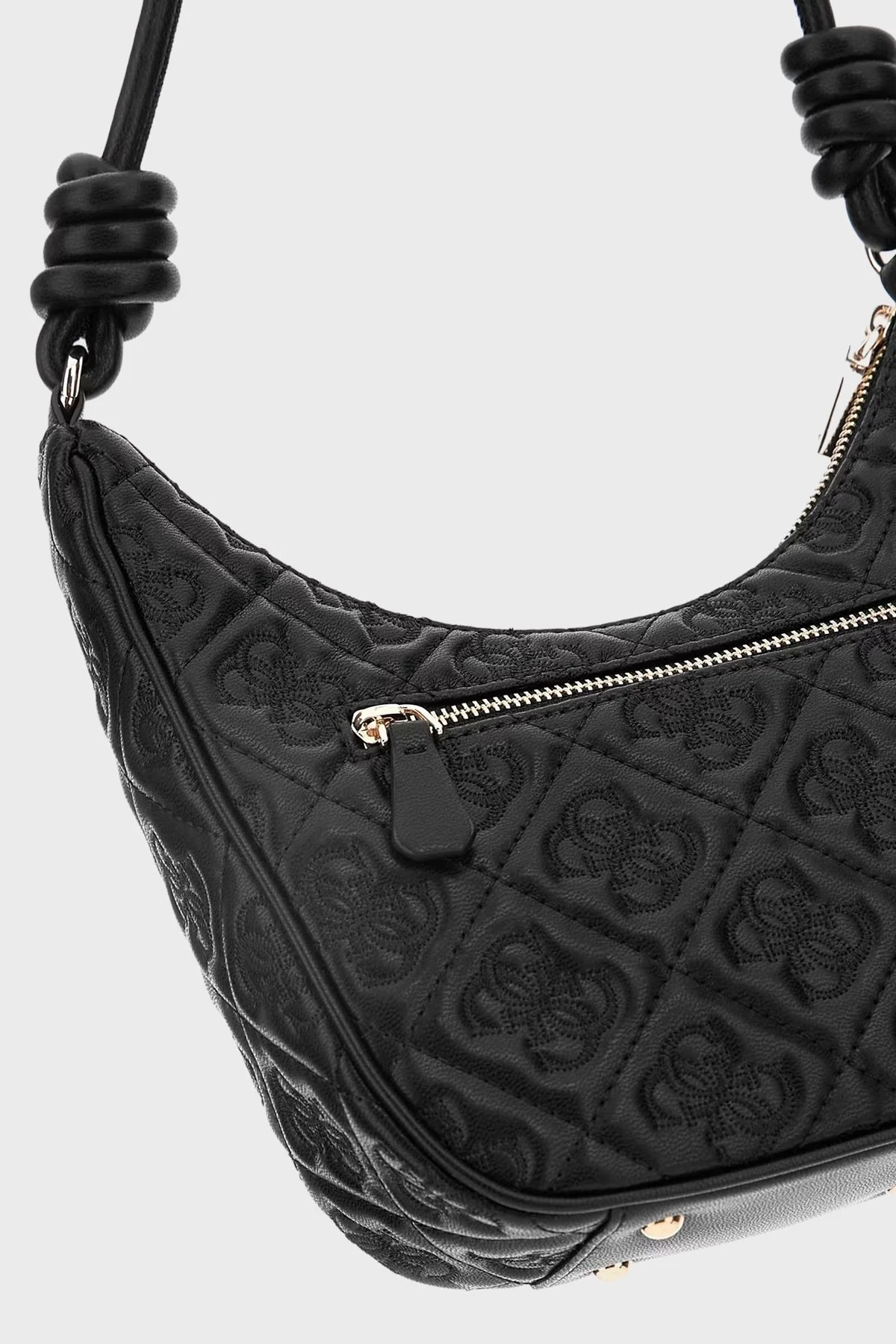 Guess Adelasia Düğüm Detaylı Omuz Askılı HWQL9658180 Bayan Çanta HWQL96 58180 BLA SİYAH - 5