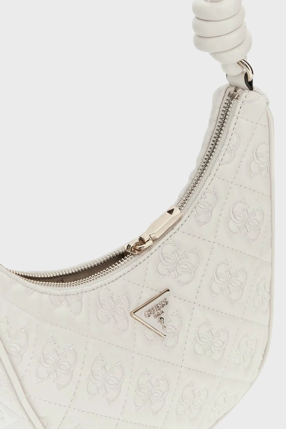 Guess Adelasia Düğüm Detaylı Omuz Askılı HWQL9658180 Bayan Çanta HWQL96 58180 OFF BEYAZ - 3