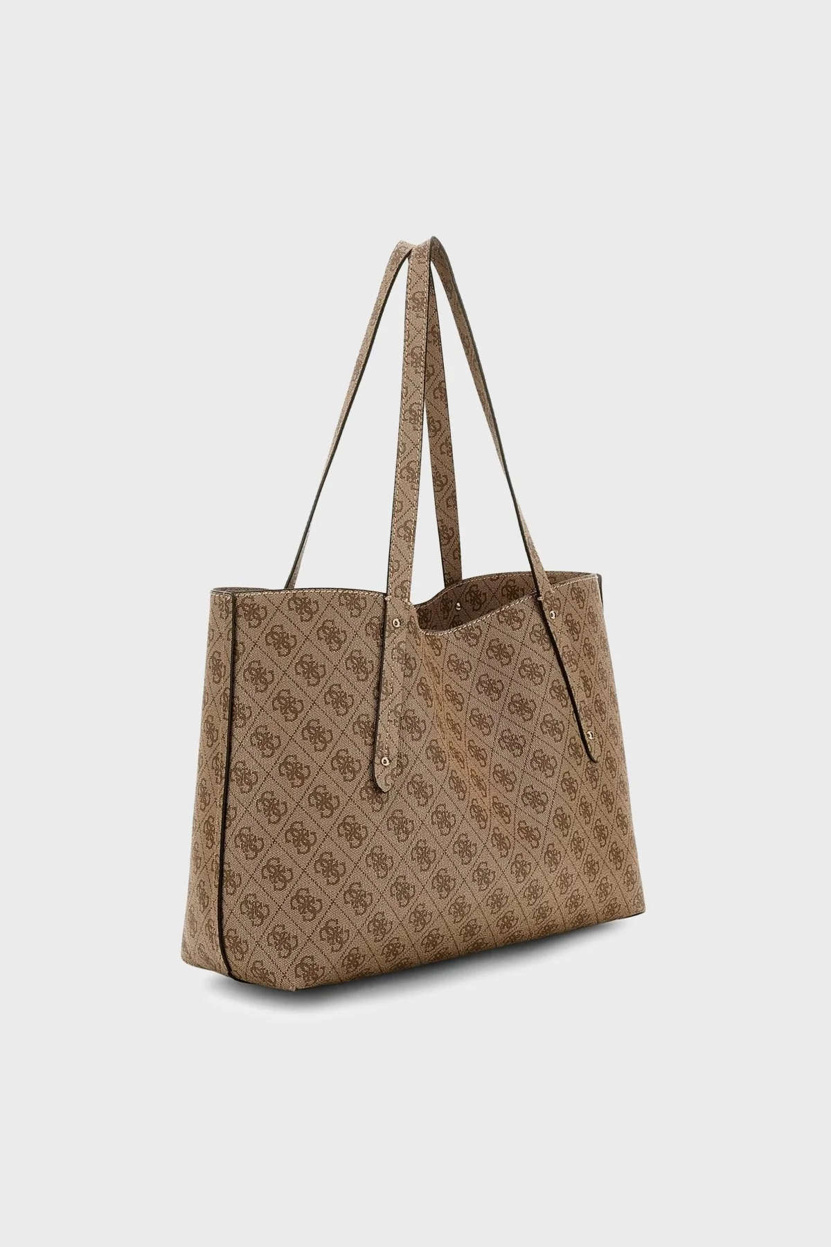 Guess Adrian Logolu Omuz Askılı Tote TWNB2168240 Kadın Çanta TWNB21 68240 LTL Kahve - 3
