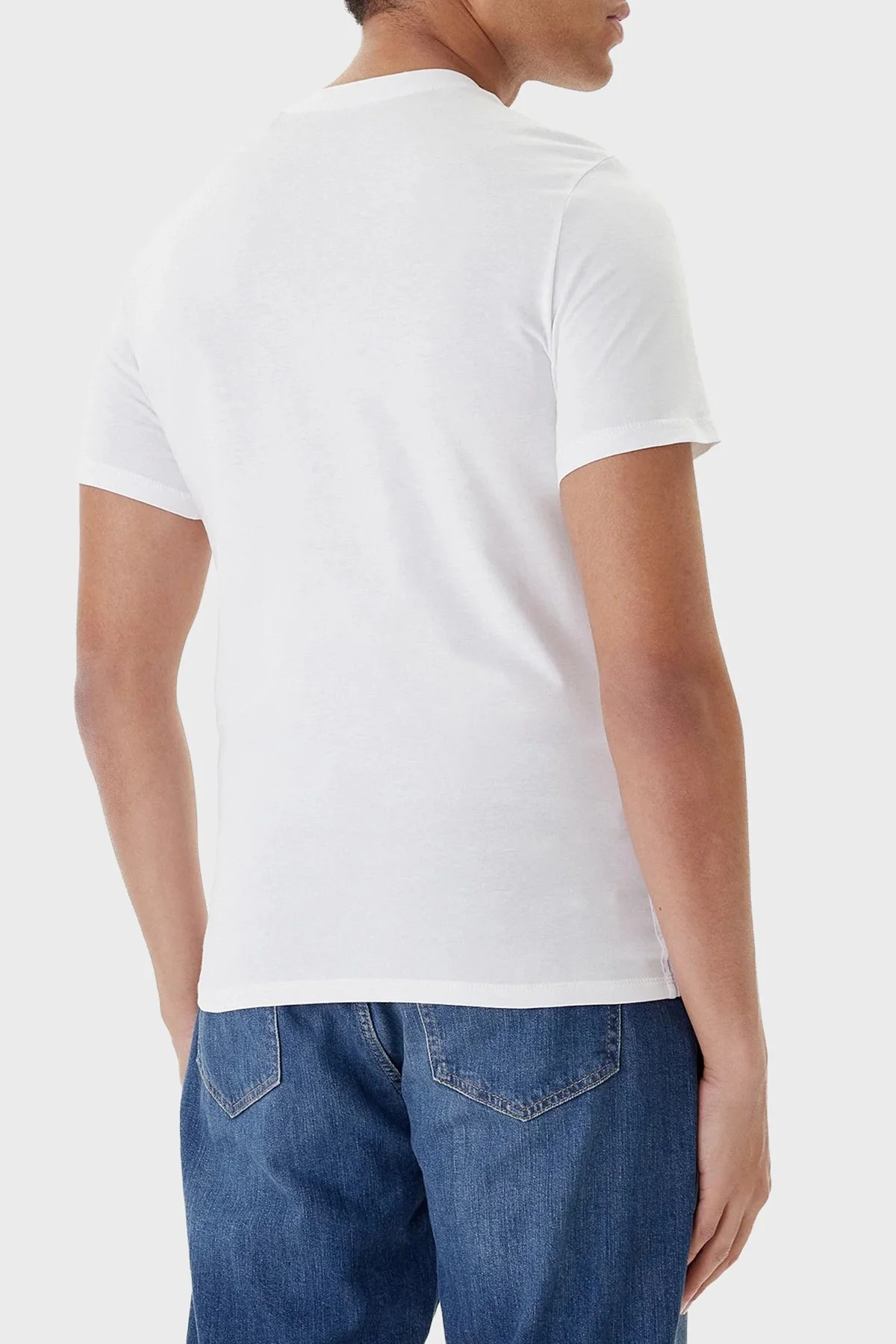 Guess Aidy Pamuklu Slim Fit Bisiklet Yaka M2YI72I3Z14 Erkek T Shirt M2YI72 I3Z14 G011 Beyaz - 3