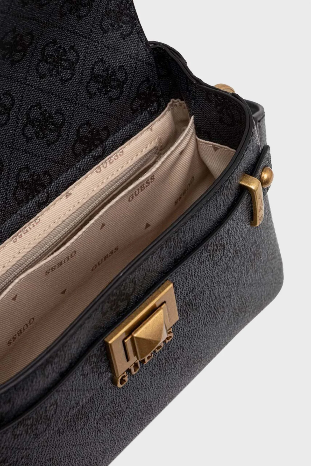 Guess Aieta Ayarlanabilir Omuz Askılı Bayan Çanta HWSB8781130 CLO ANTRASİT - 2