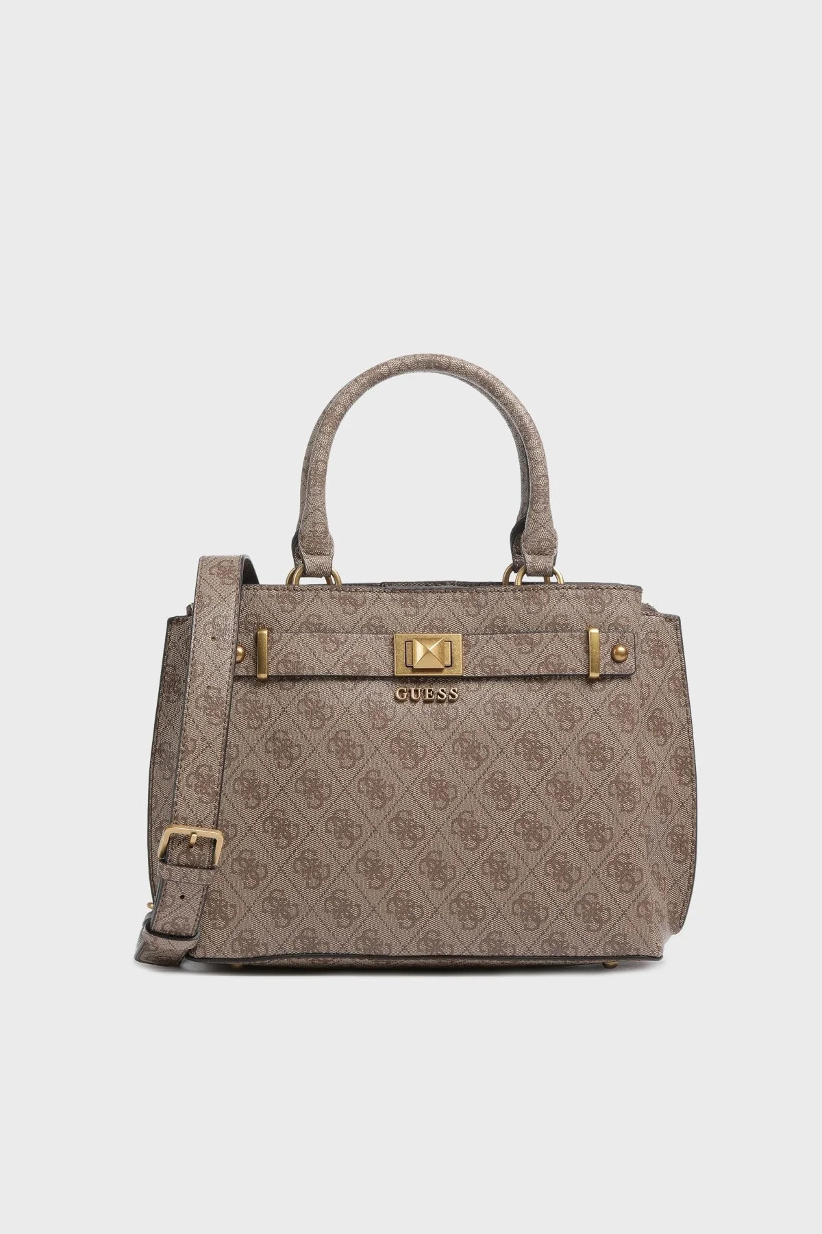 Guess Aieta Logolu Ayarlanabilir Omuz Askılı Bayan Çanta HWSB8781060 LTL KAHVE - 1