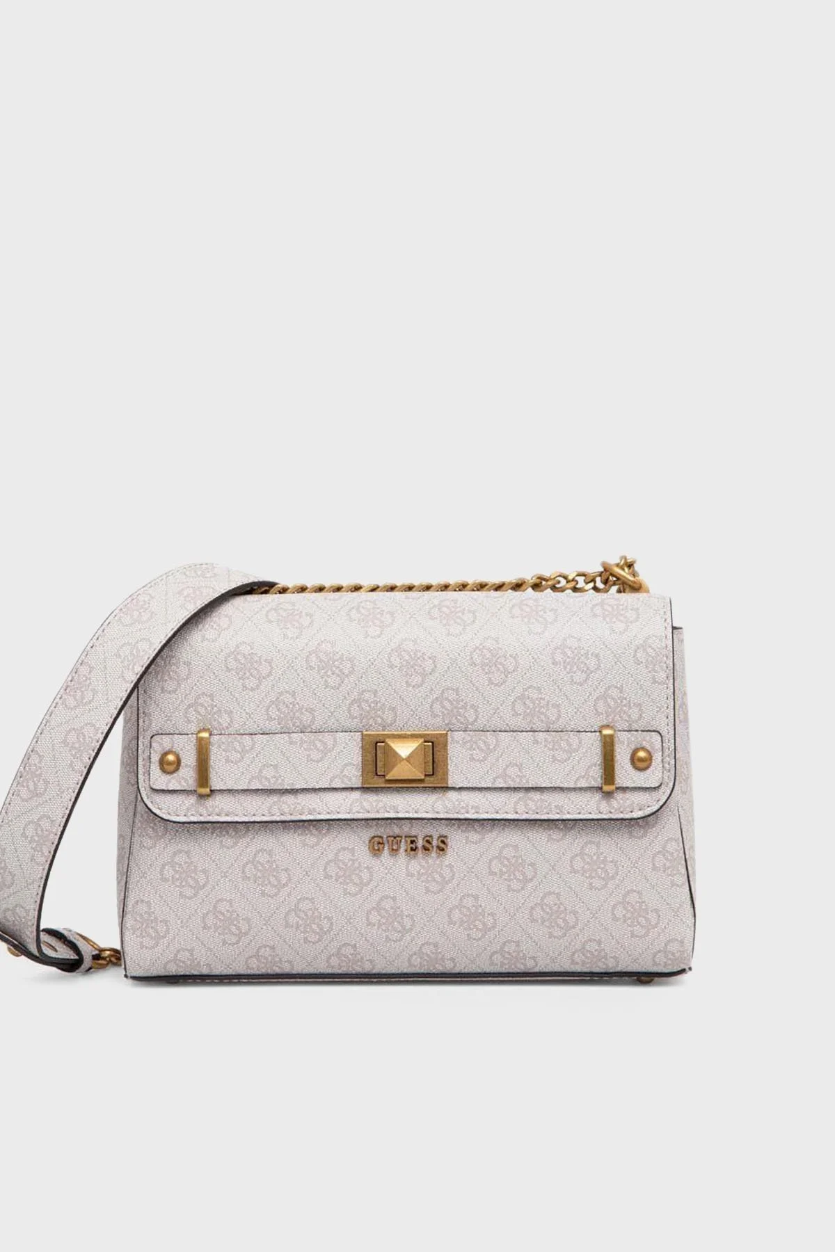 Guess Aieta Logolu Çapraz Askılı Bayan Çanta HWSB8781210 DVL EKRU - 1