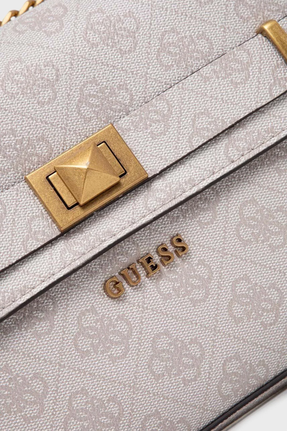 Guess Aieta Logolu Çapraz Askılı Bayan Çanta HWSB8781210 DVL EKRU - 4