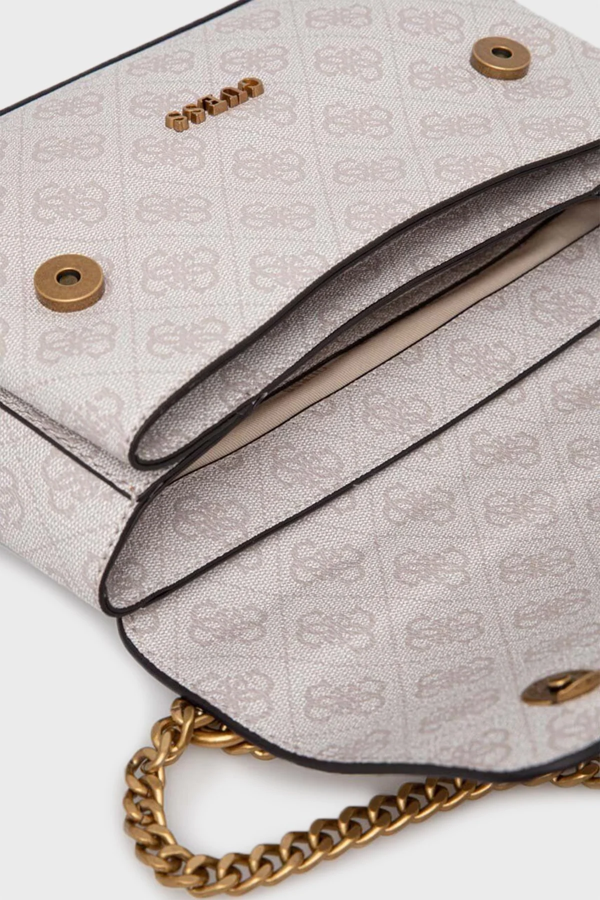 Guess Aieta Logolu Çapraz Askılı Bayan Çanta HWSB8781210 DVL EKRU - 6