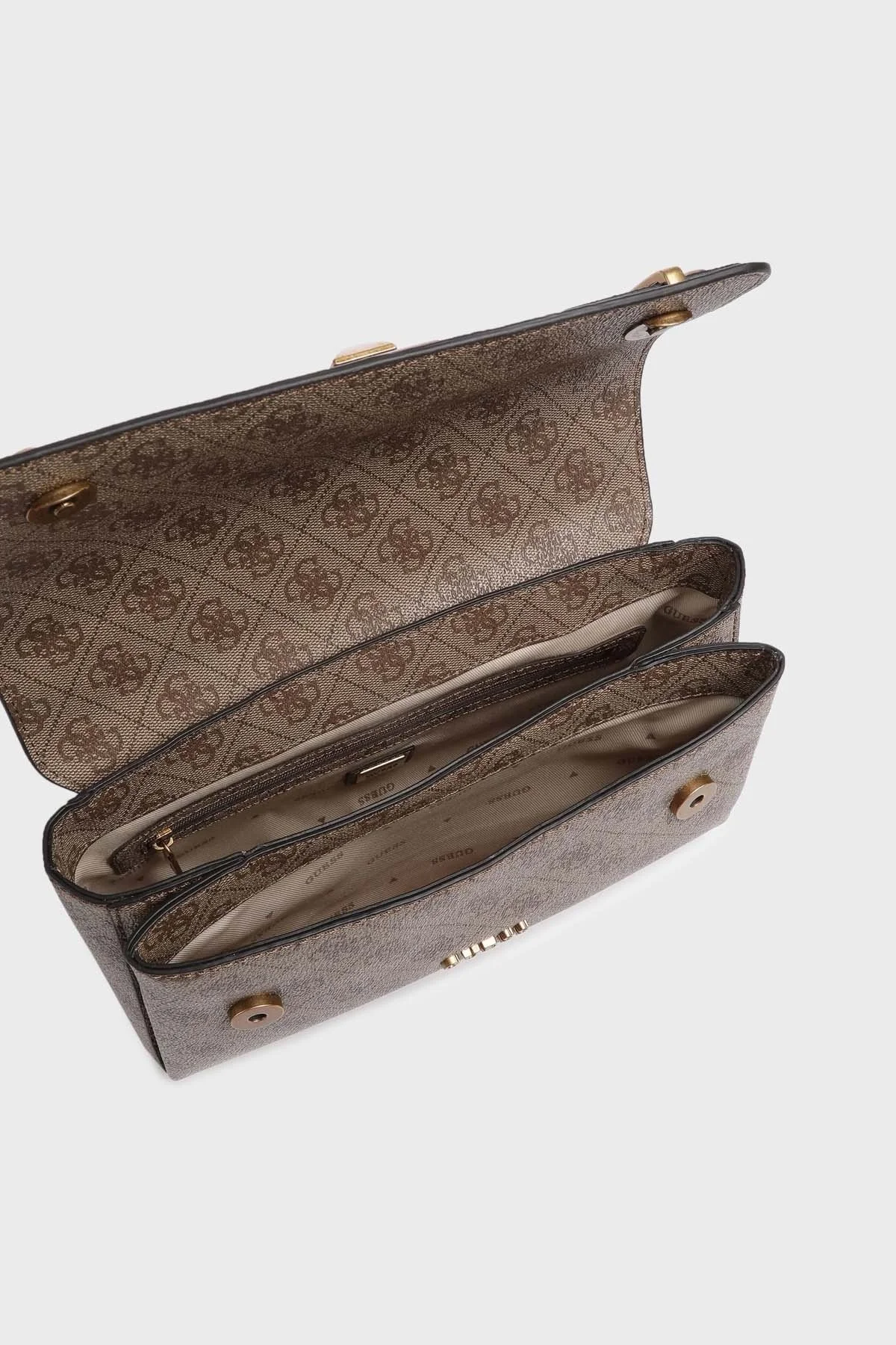 Guess Aieta Logolu Çapraz Askılı Bayan Çanta HWSB8781210 LTL KAHVE - 2