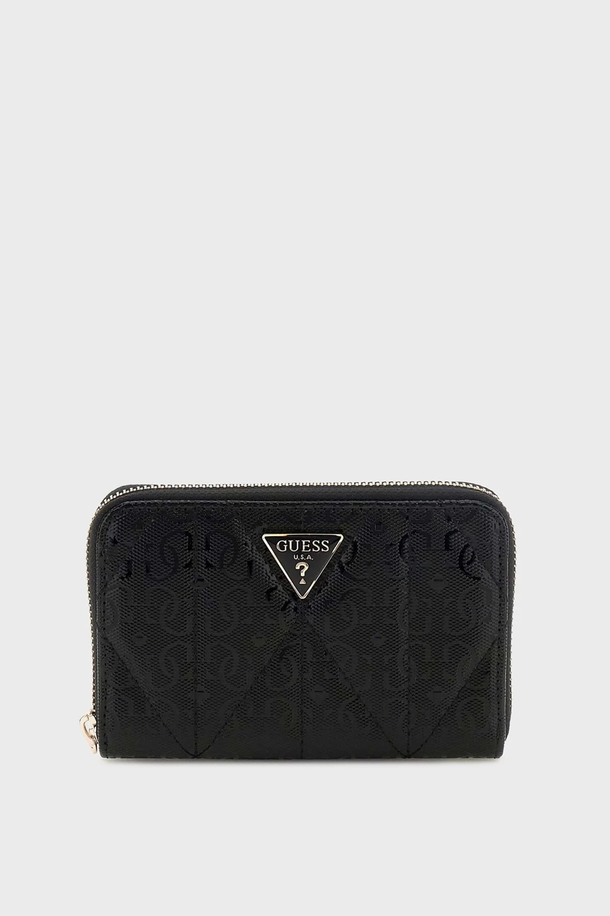 Guess Aldina 4G Logolu Fermuarlı SWGG9663140 Bayan Cüzdan SWGG96 63140 BLA SİYAH - 1